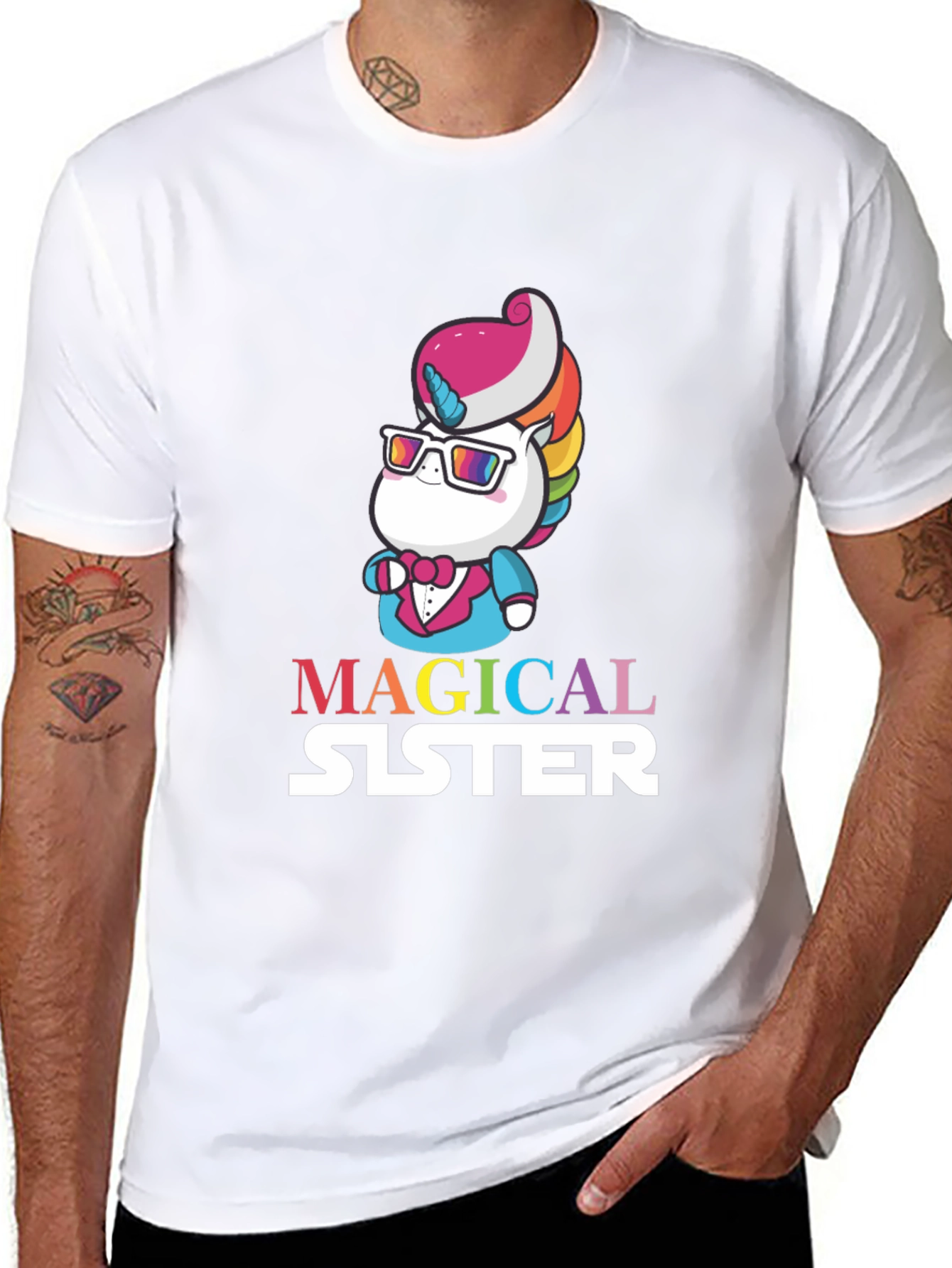 Magical Sister Unicorn Graphic Tee