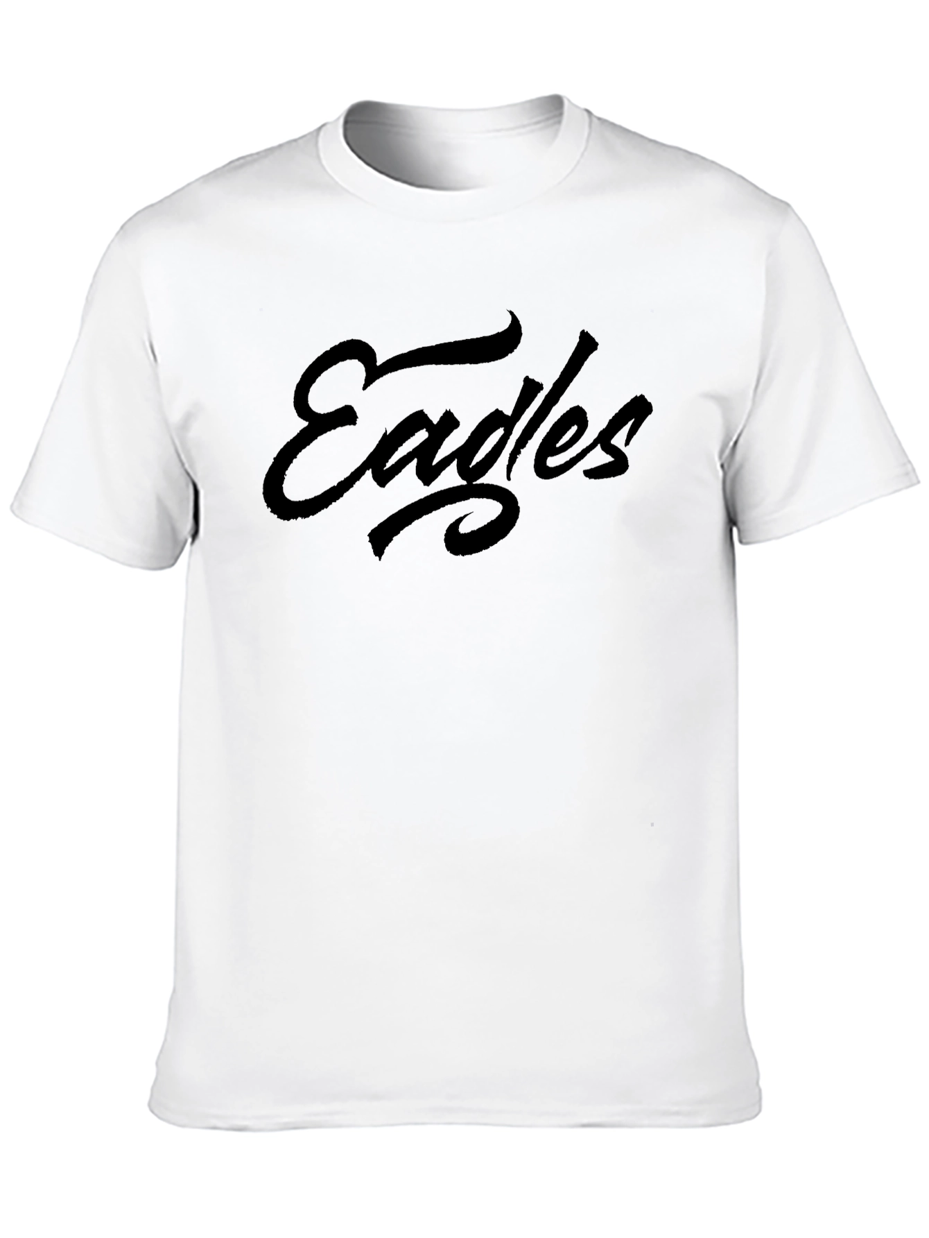 Eagles Script Black T-Shirt