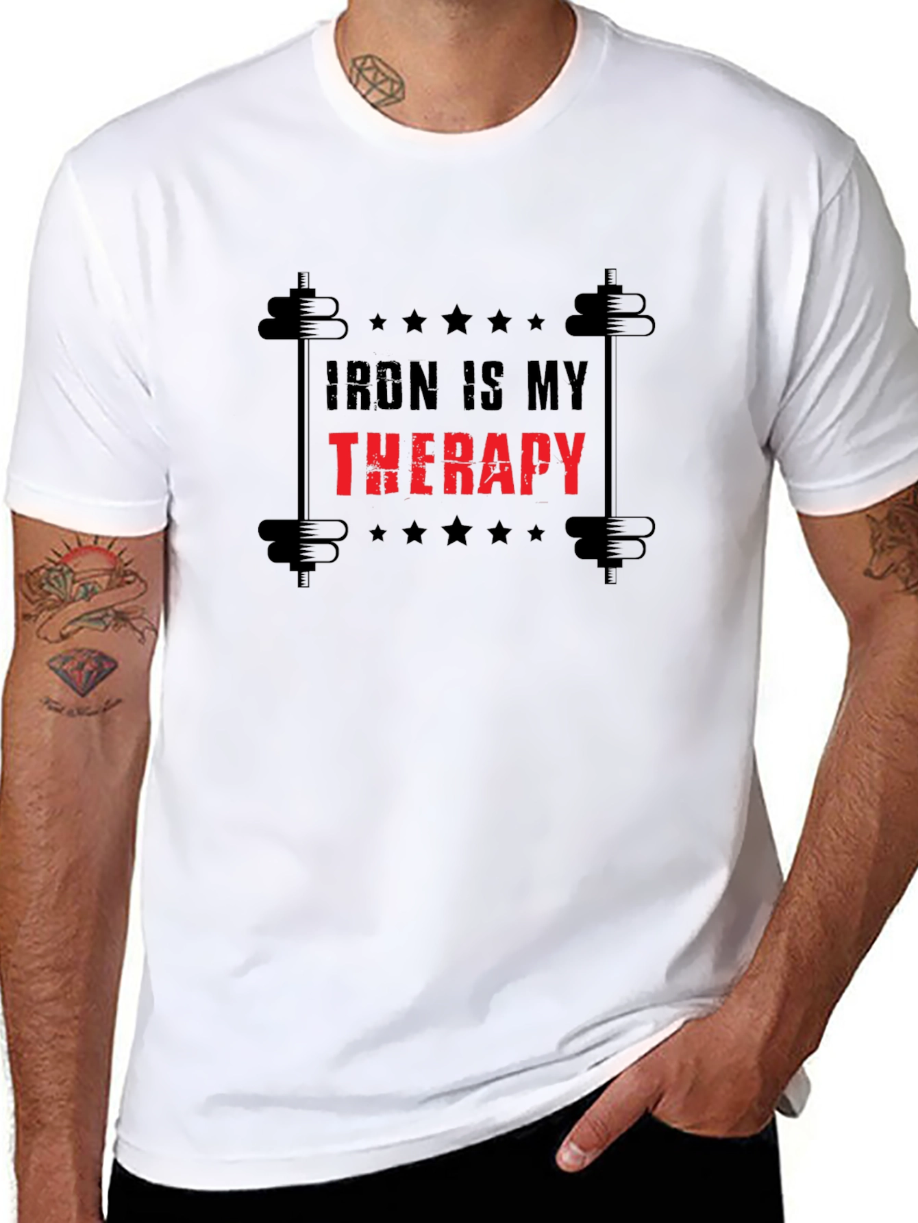 Iron Therapy T-Shirt - Weightlifting Gym Motivation