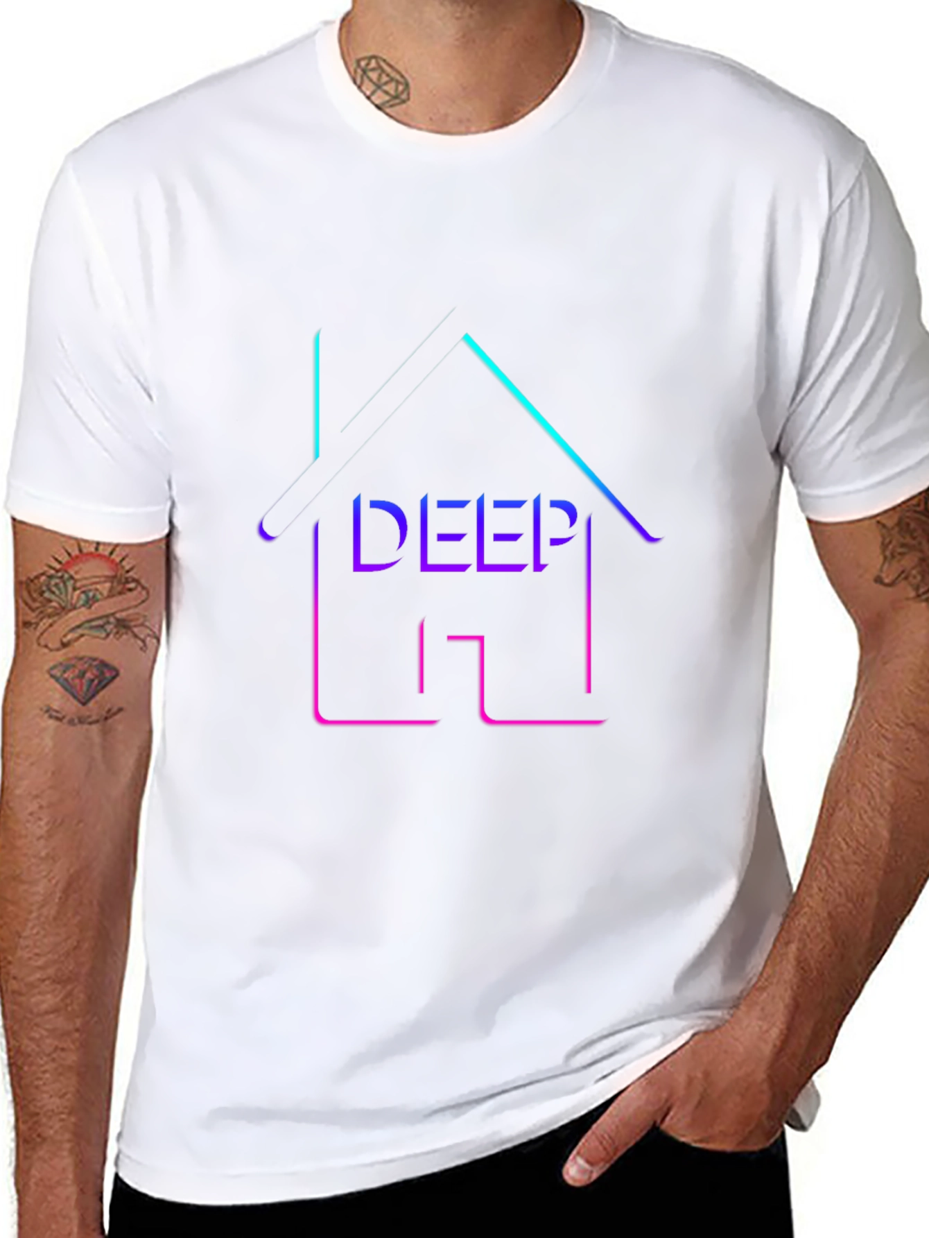 Deep House Music Graphic T-Shirt