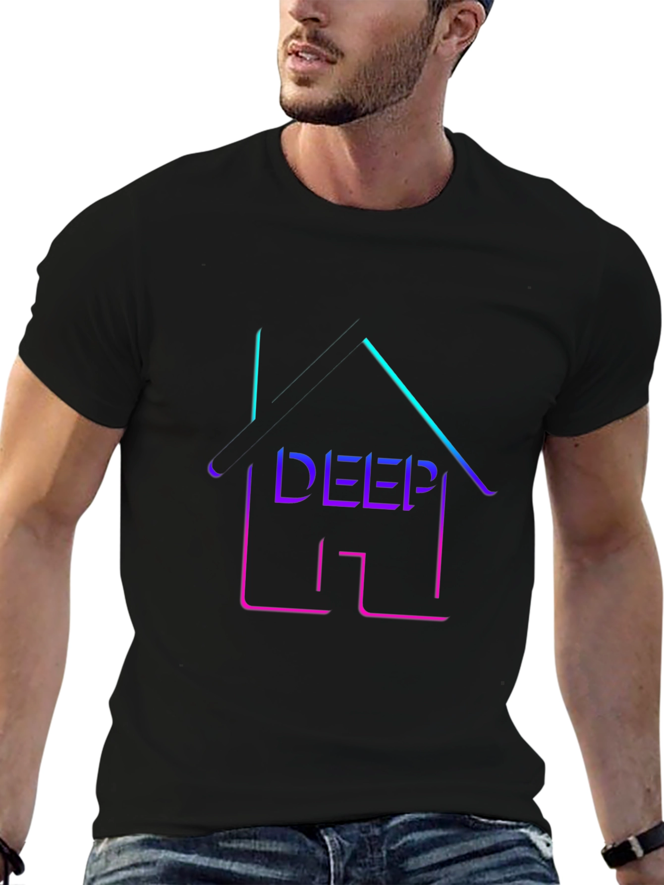 Deep House Music Graphic T-Shirt