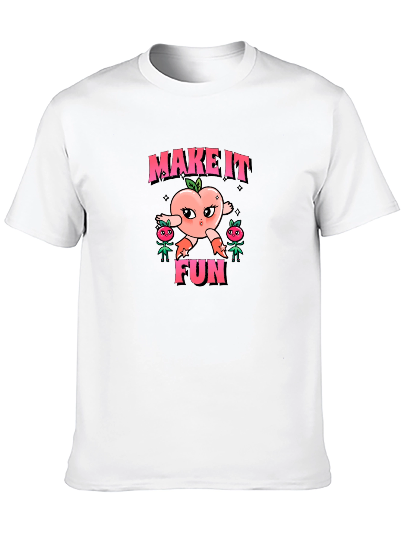 Make It Fun Graphic Black Tee