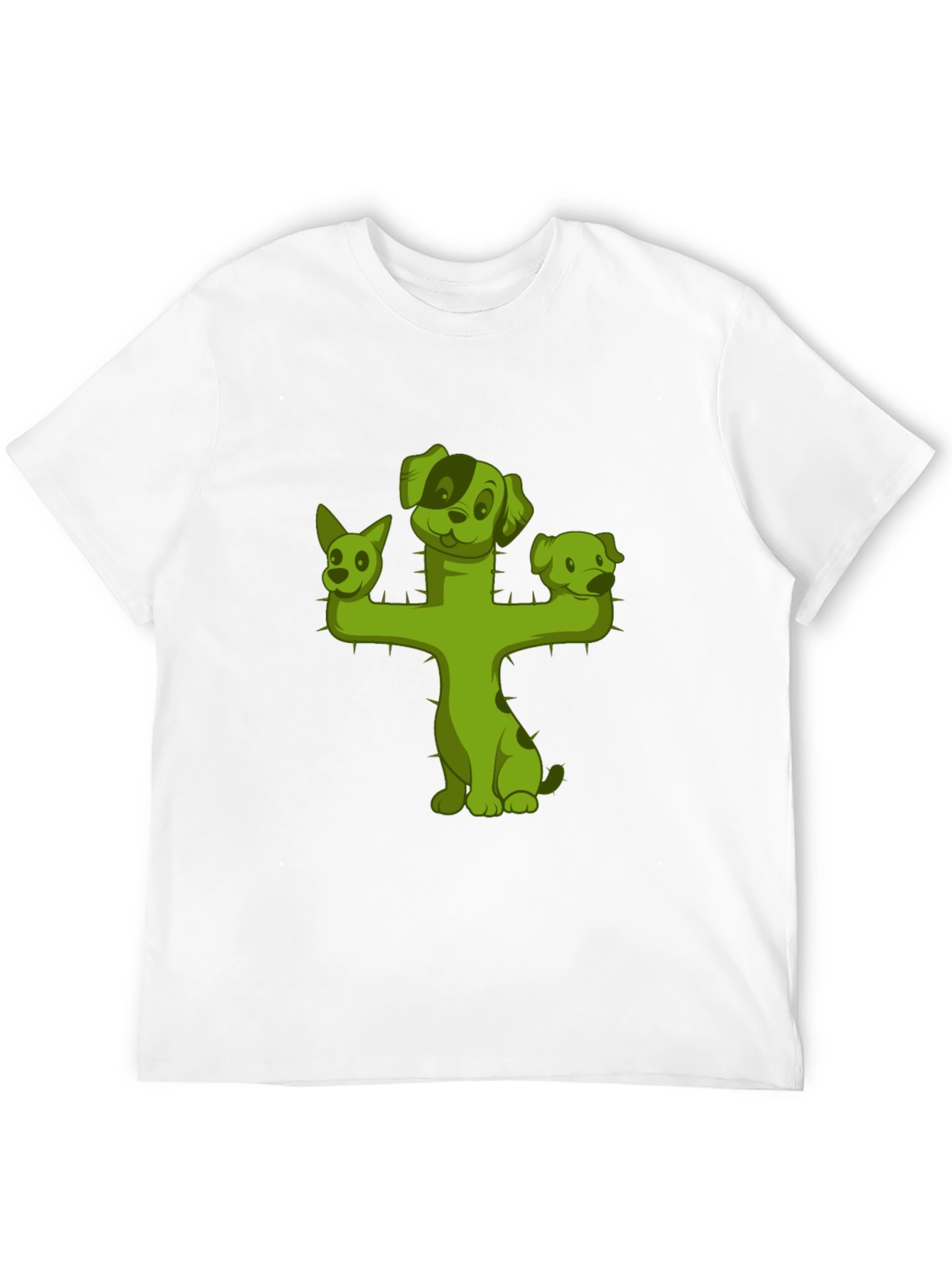 Cactus Dog T-Shirt - Black Cotton Tee
