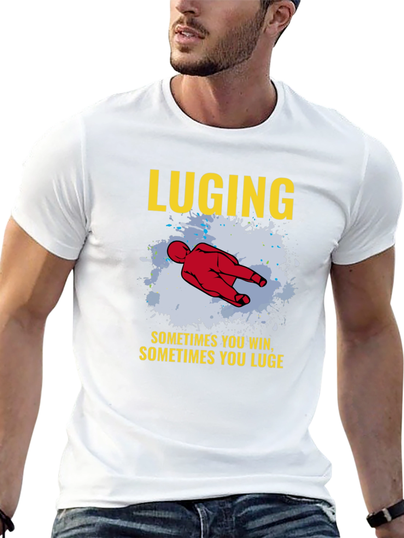 LUGING T-shirt Sometimes You Win Luge Sledding Tee