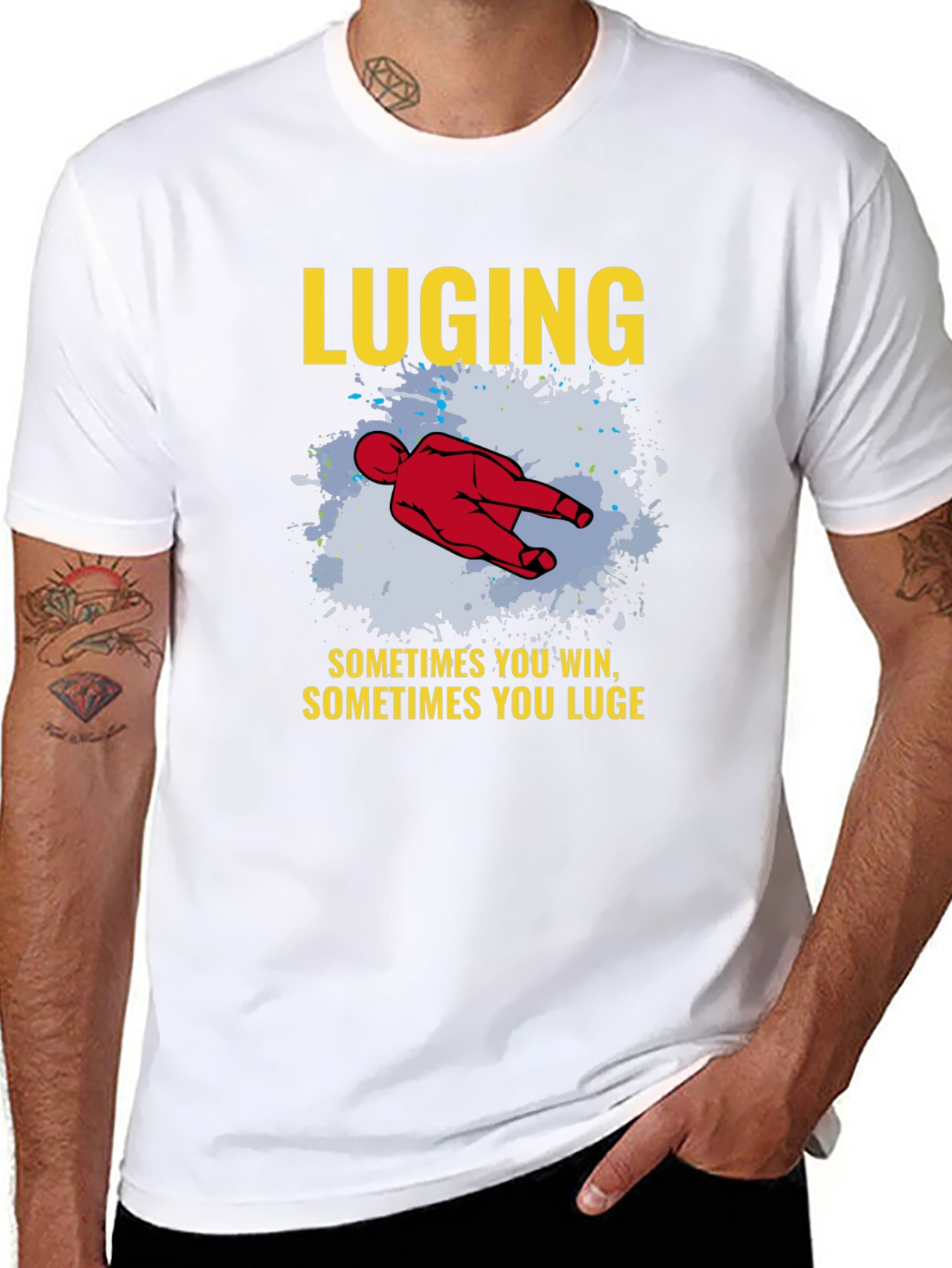 LUGING T-shirt Sometimes You Win Luge Sledding Tee