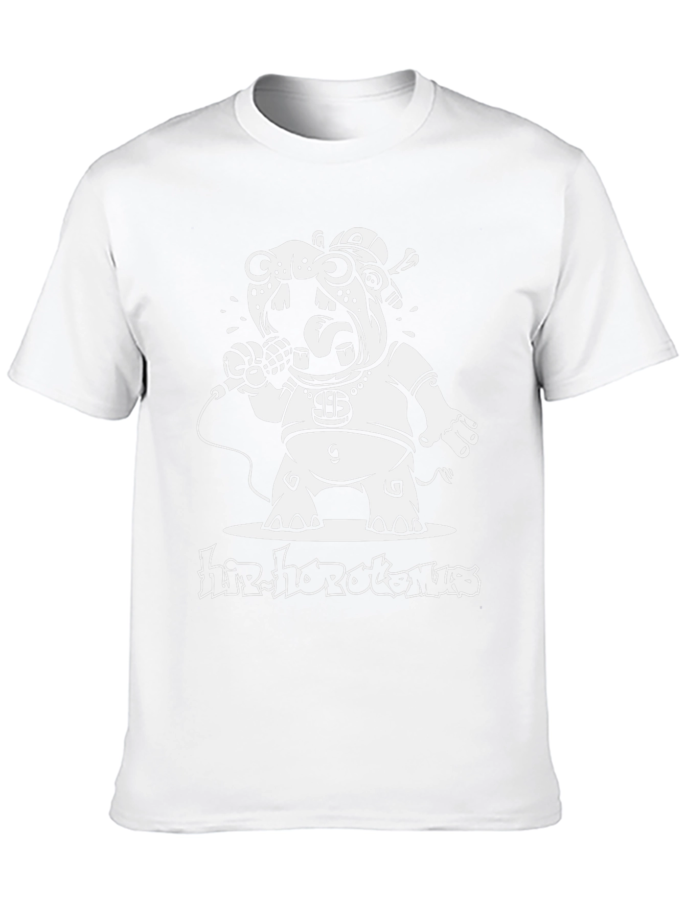 Hip Hop Hippo Black T-Shirt