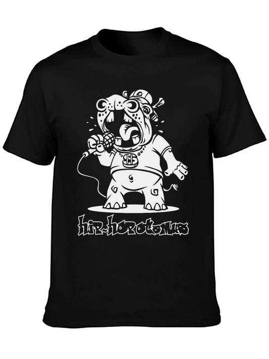 Hip Hop Hippo Black T-Shirt