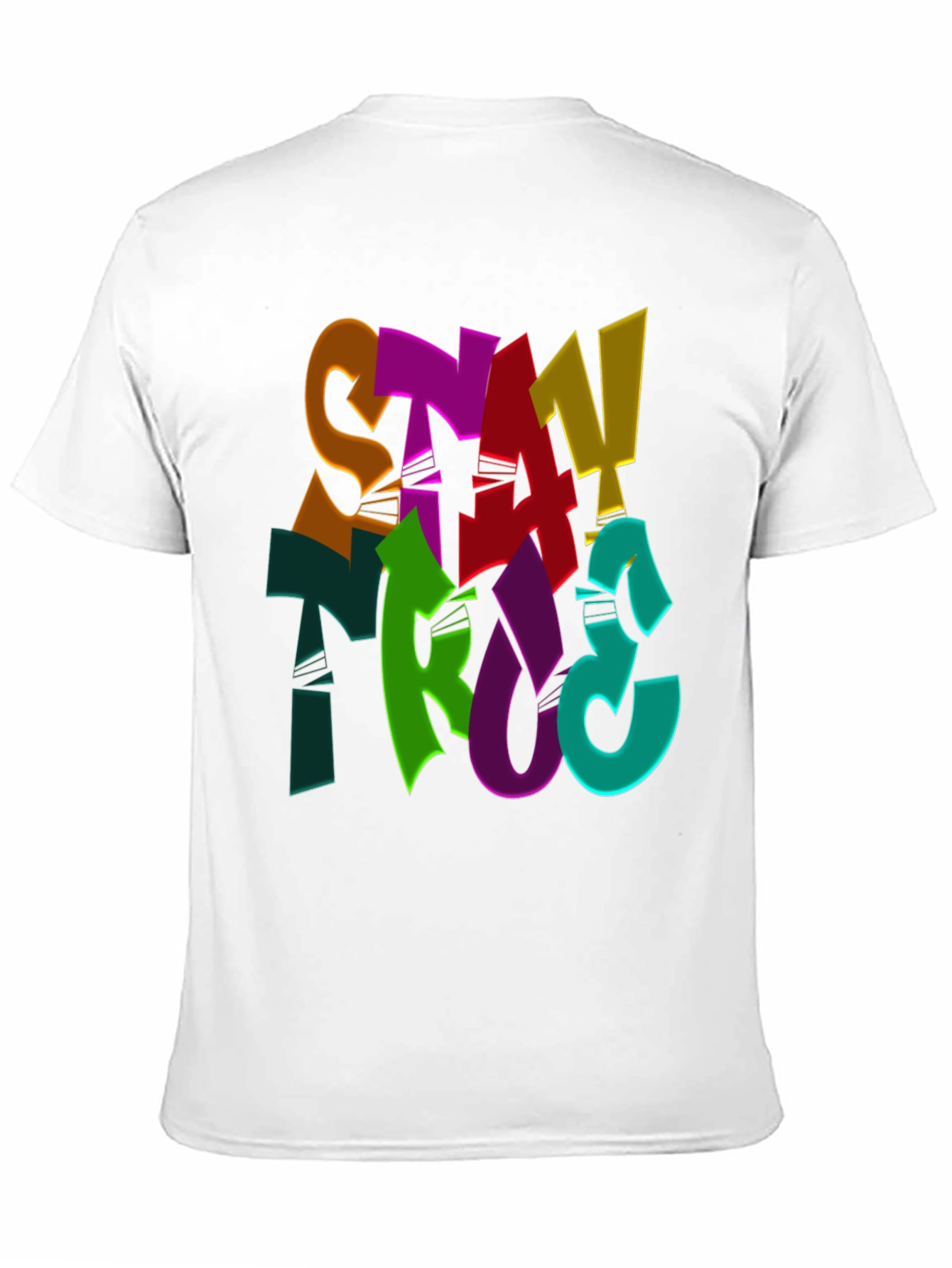 Stay True Graphic Print Black T-Shirt