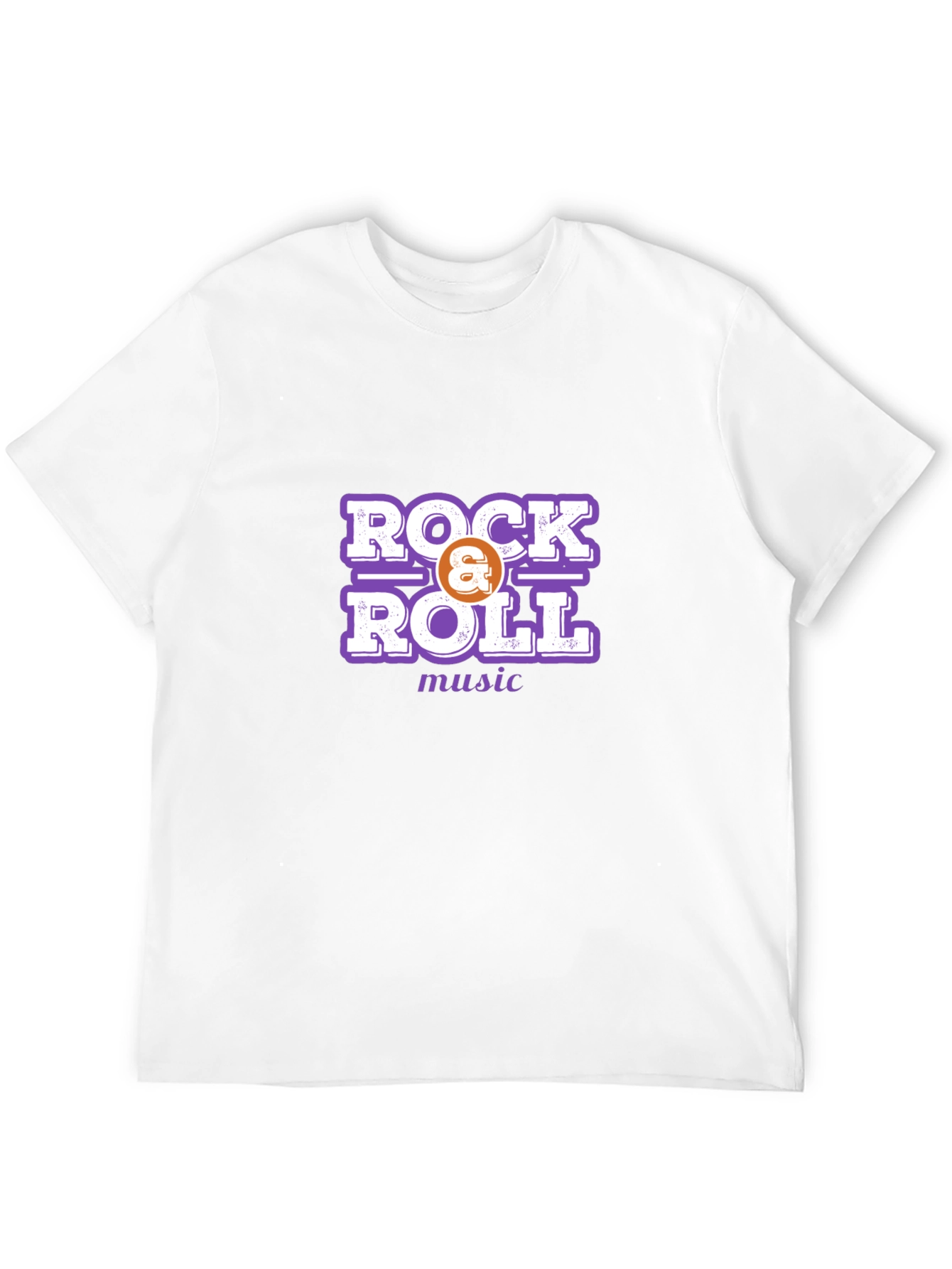 Rock & Roll Music Graphic Tee - Black