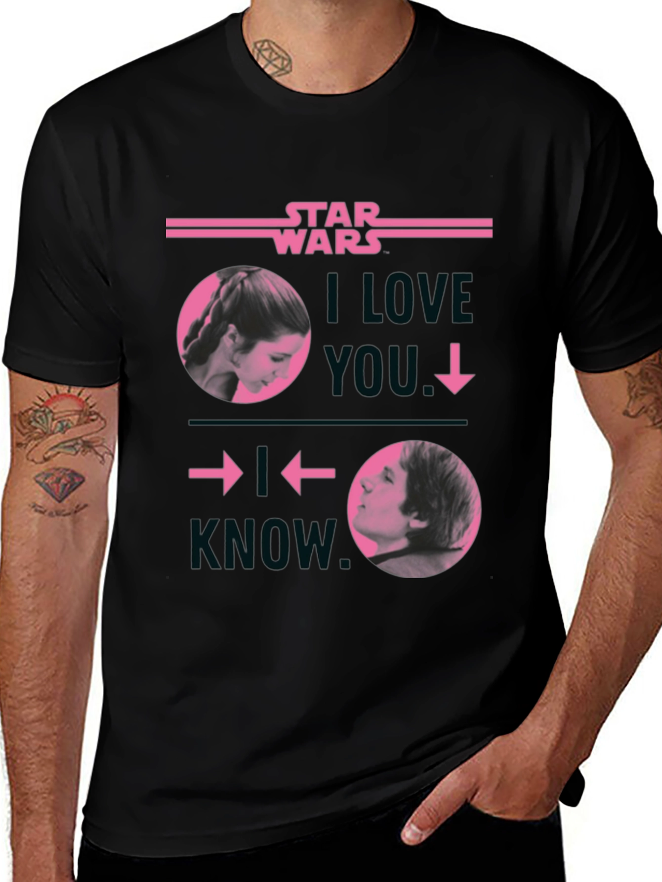 Star Wars I Love You/I Know Graphic Tee