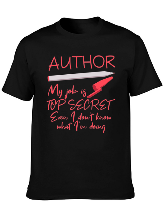 Author Top Secret Job T-Shirt