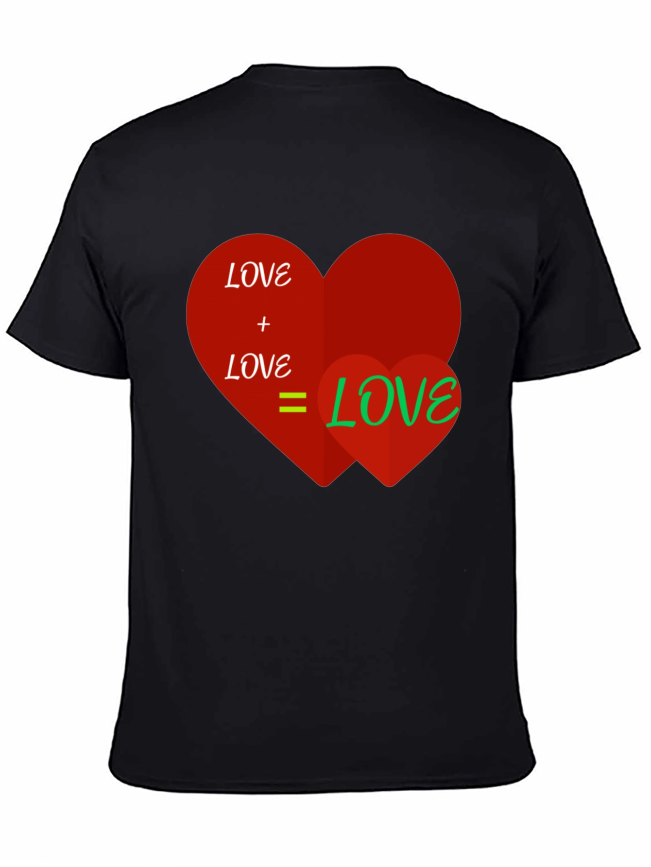 Love Equation Graphic T-Shirt - Black