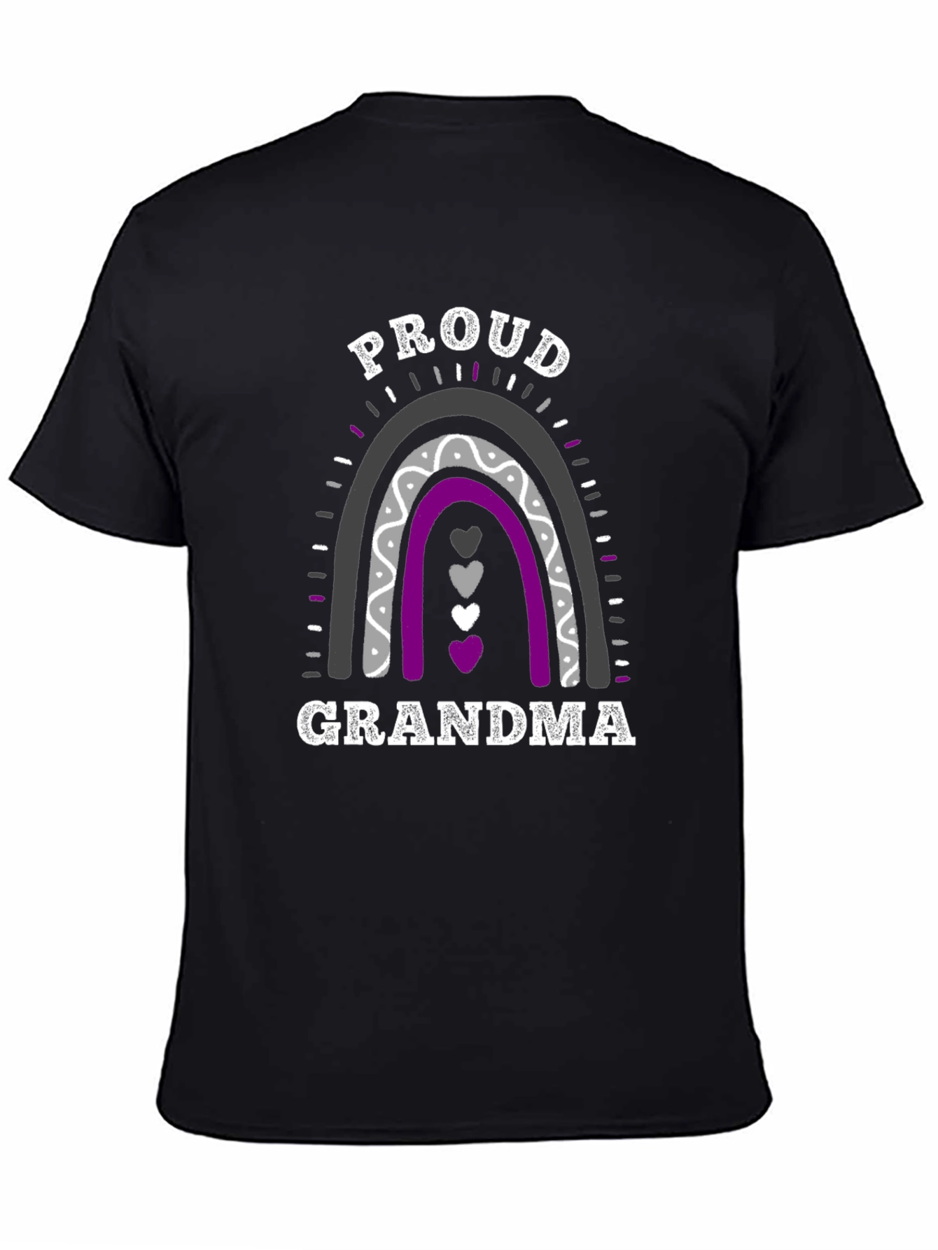 Proud Grandma Asexual Pride Rainbow T-Shirt