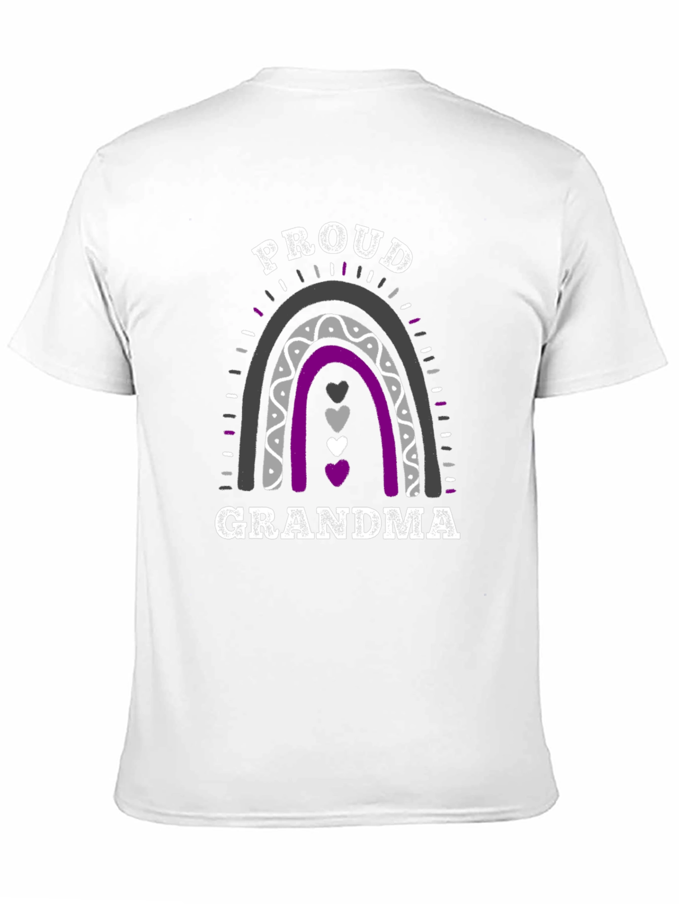 Proud Grandma Asexual Pride Rainbow T-Shirt