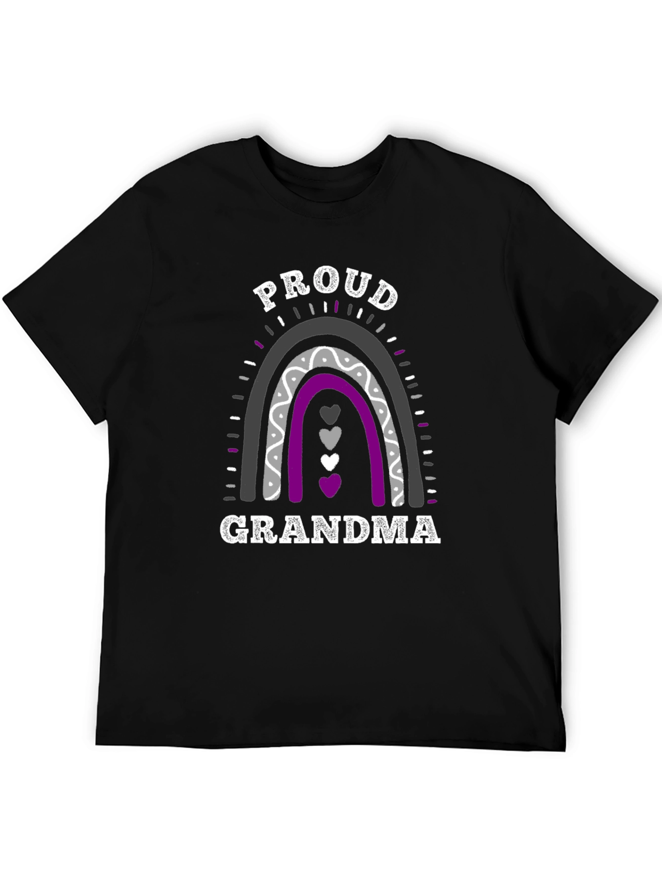 Proud Grandma Asexual Pride Rainbow T-Shirt