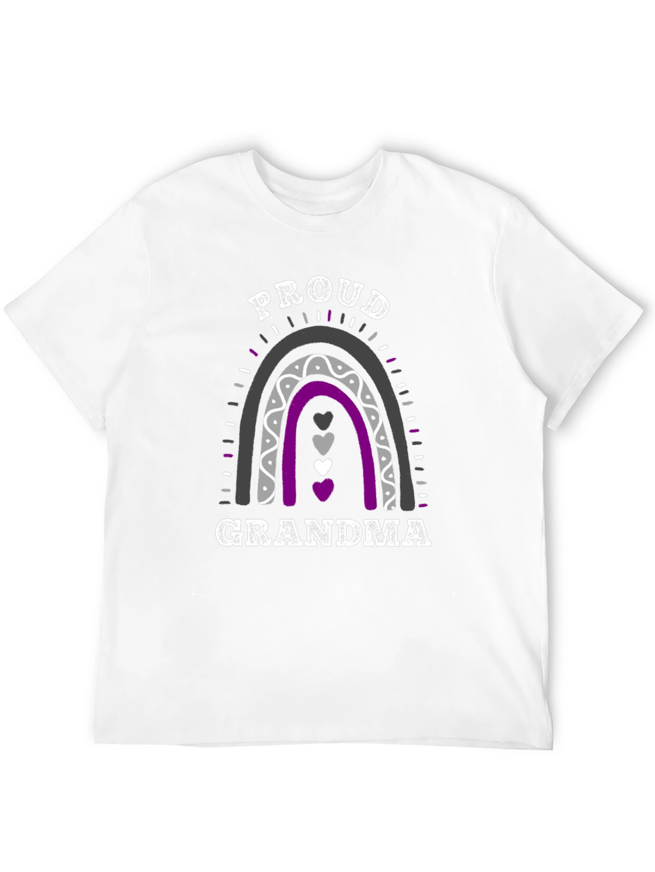 Proud Grandma Asexual Pride Rainbow T-Shirt
