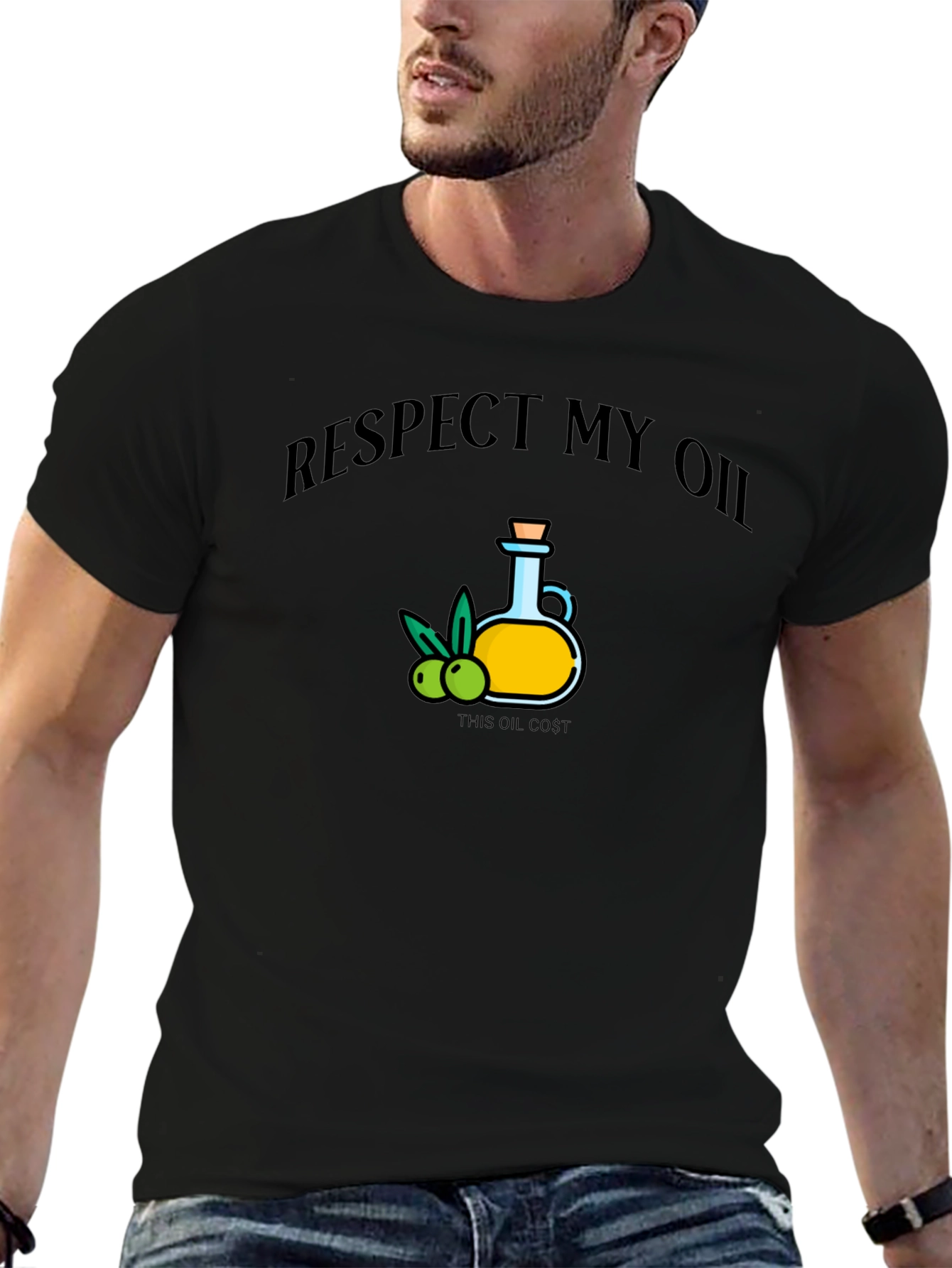 Respect My Oil Graphic T-Shirt