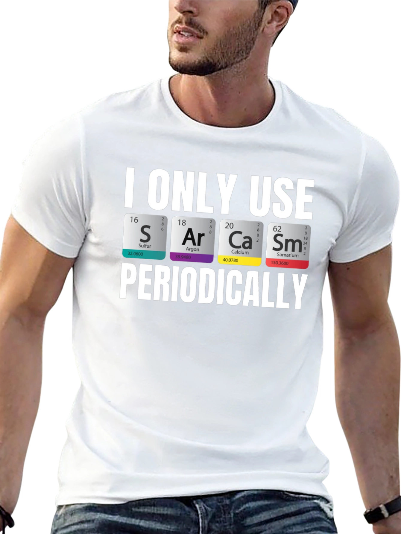 Sarcasm Chemistry T-Shirt: Periodic Table Pun Tee