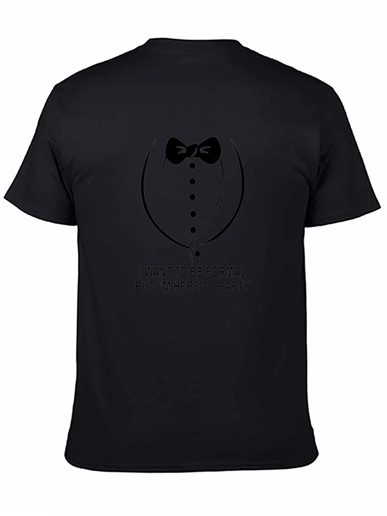Formal Party T-Shirt - Bowtie Tuxedo Design