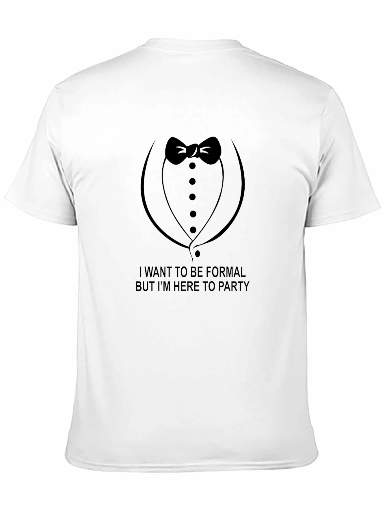 Formal Party T-Shirt - Bowtie Tuxedo Design