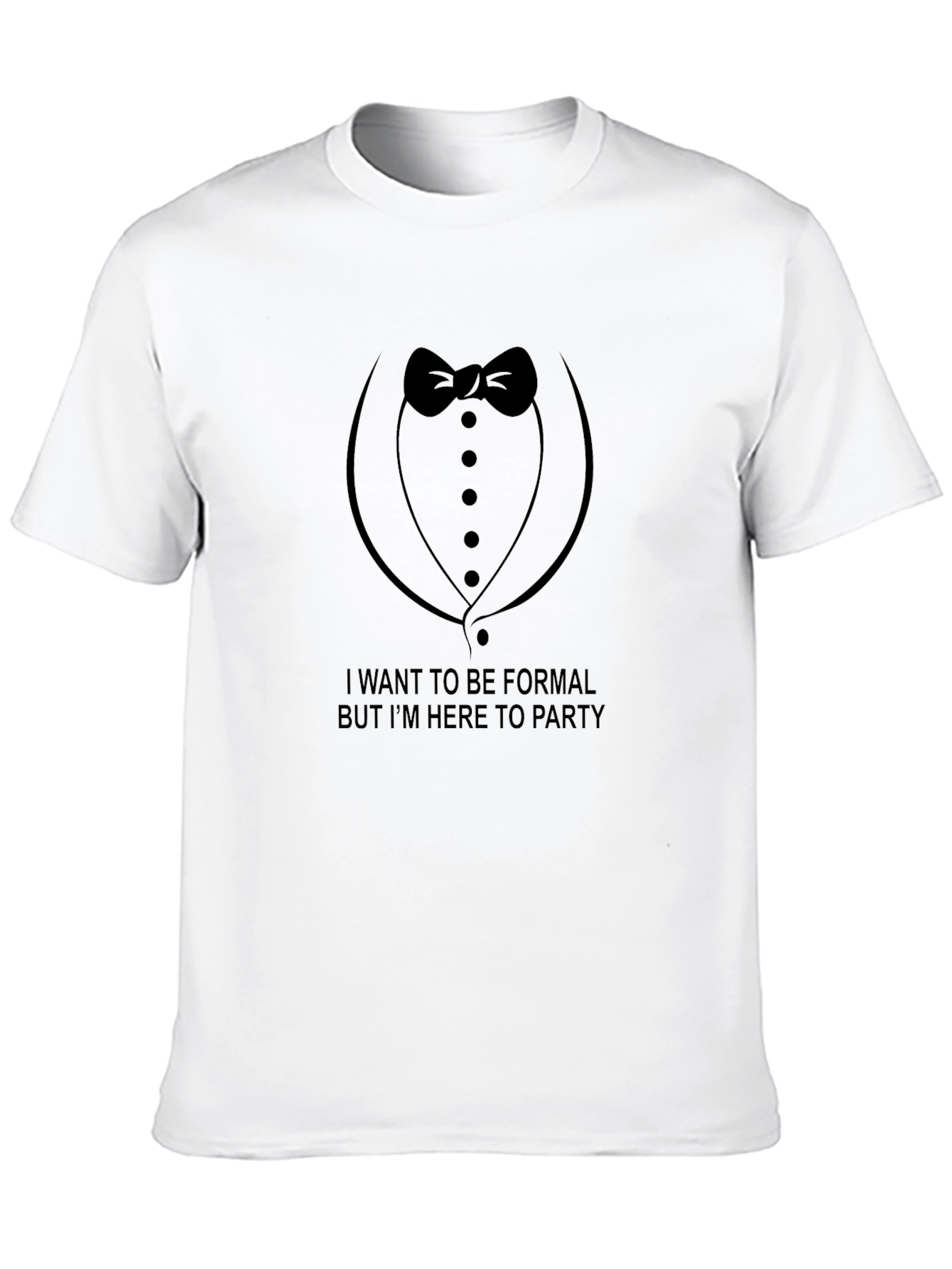 Formal Party T-Shirt - Bowtie Tuxedo Design