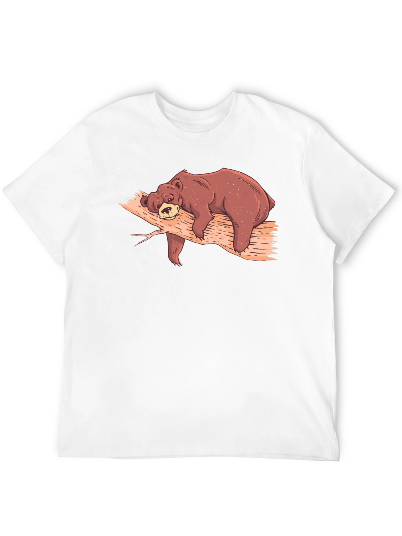 Lazy Bear Nap T-Shirt - Comfy Black Tee