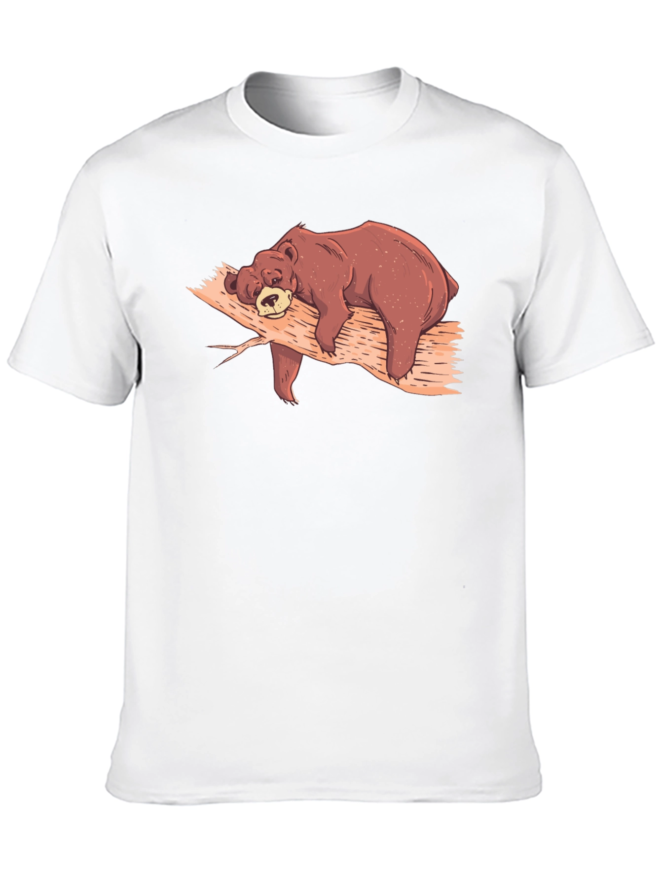 Lazy Bear Nap T-Shirt - Comfy Black Tee
