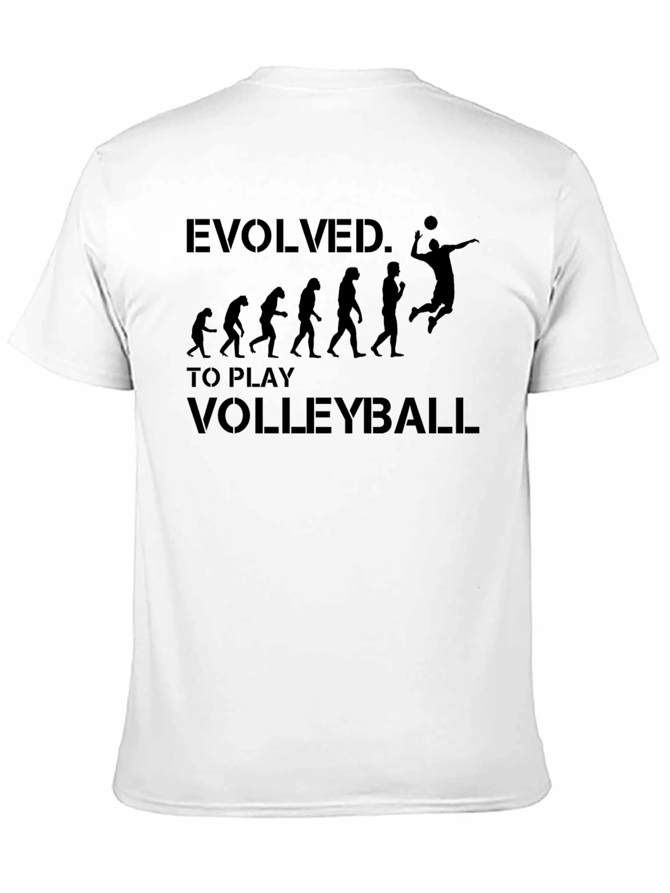 Evolved to Play Volleyball Graphic T-Shirt