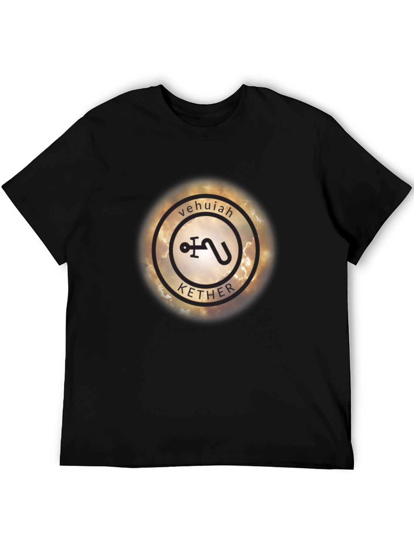 Vehujah Kether Symbol Black T-Shirt