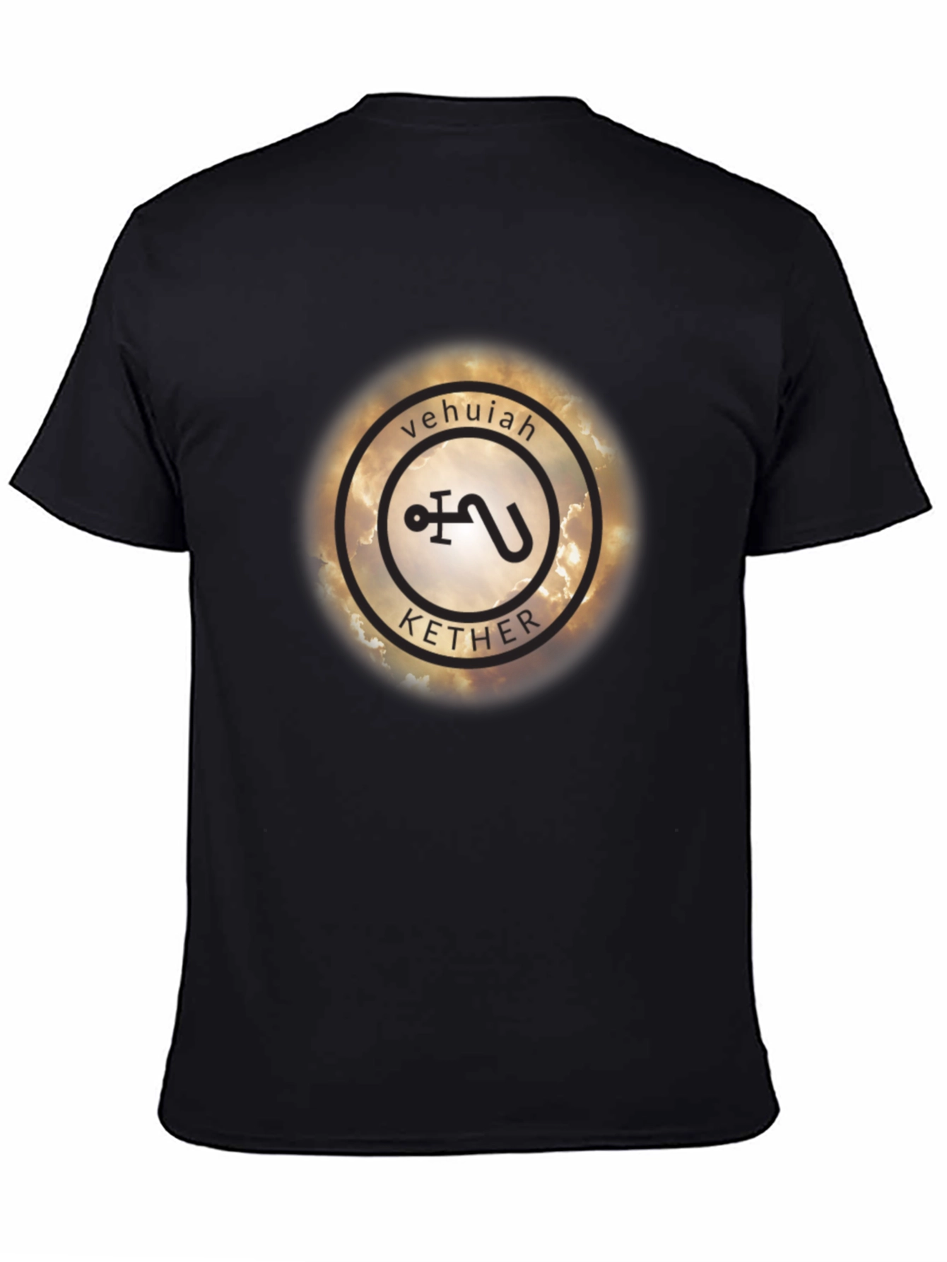 Vehujah Kether Symbol Black T-Shirt