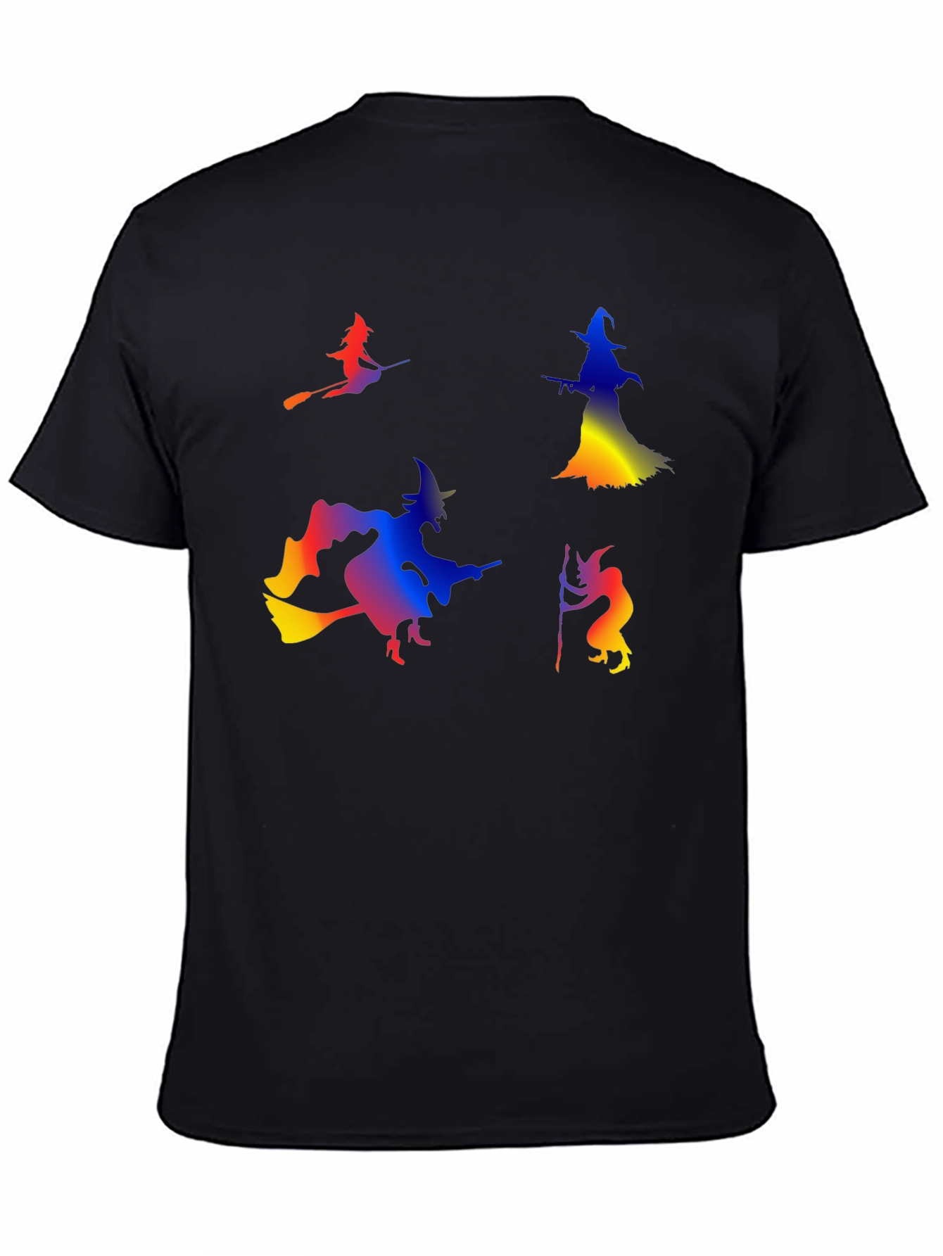 Halloween Witches Graphic Tee - Black