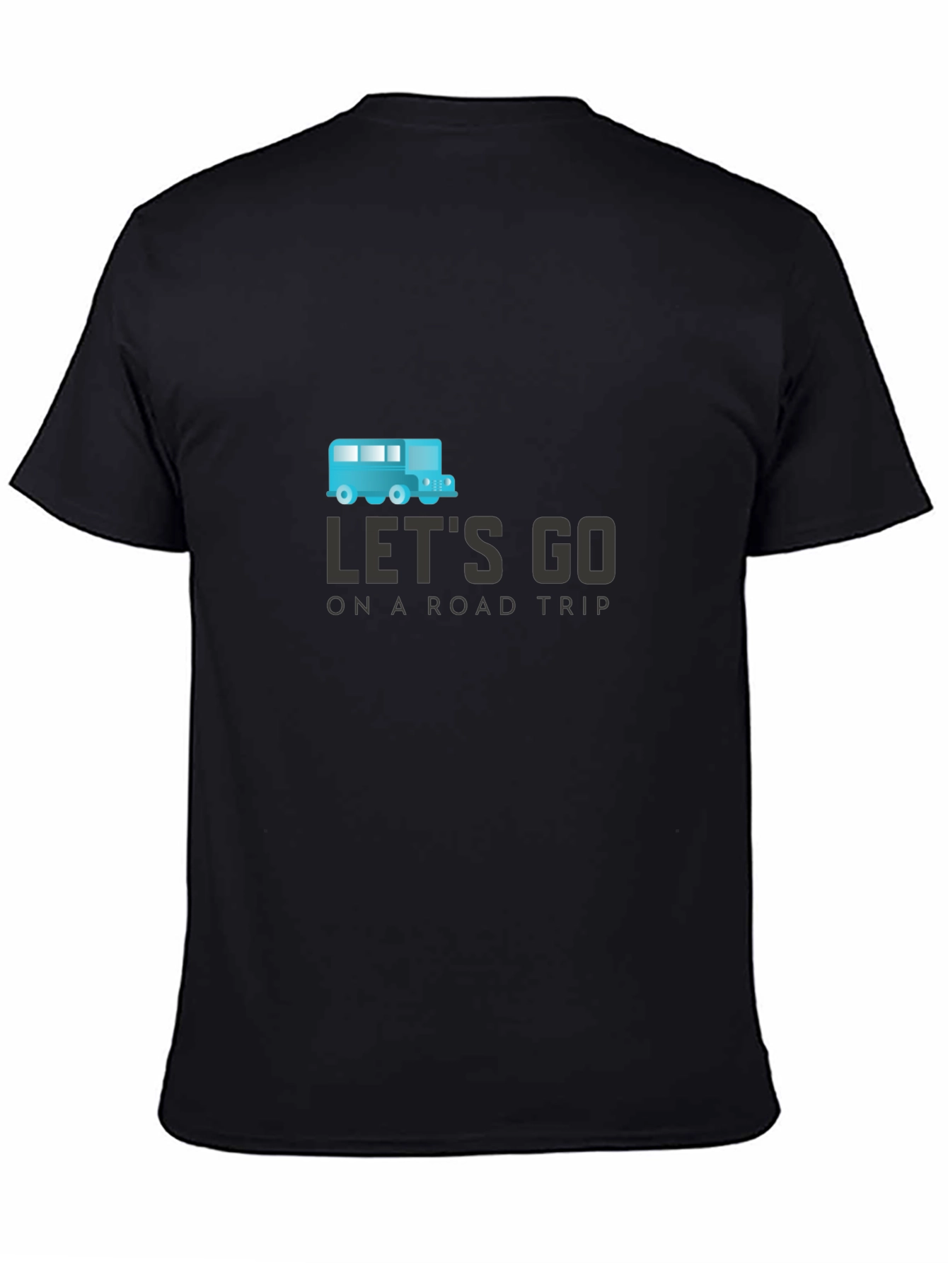 Lets Go Road Trip Graphic Tee - Black