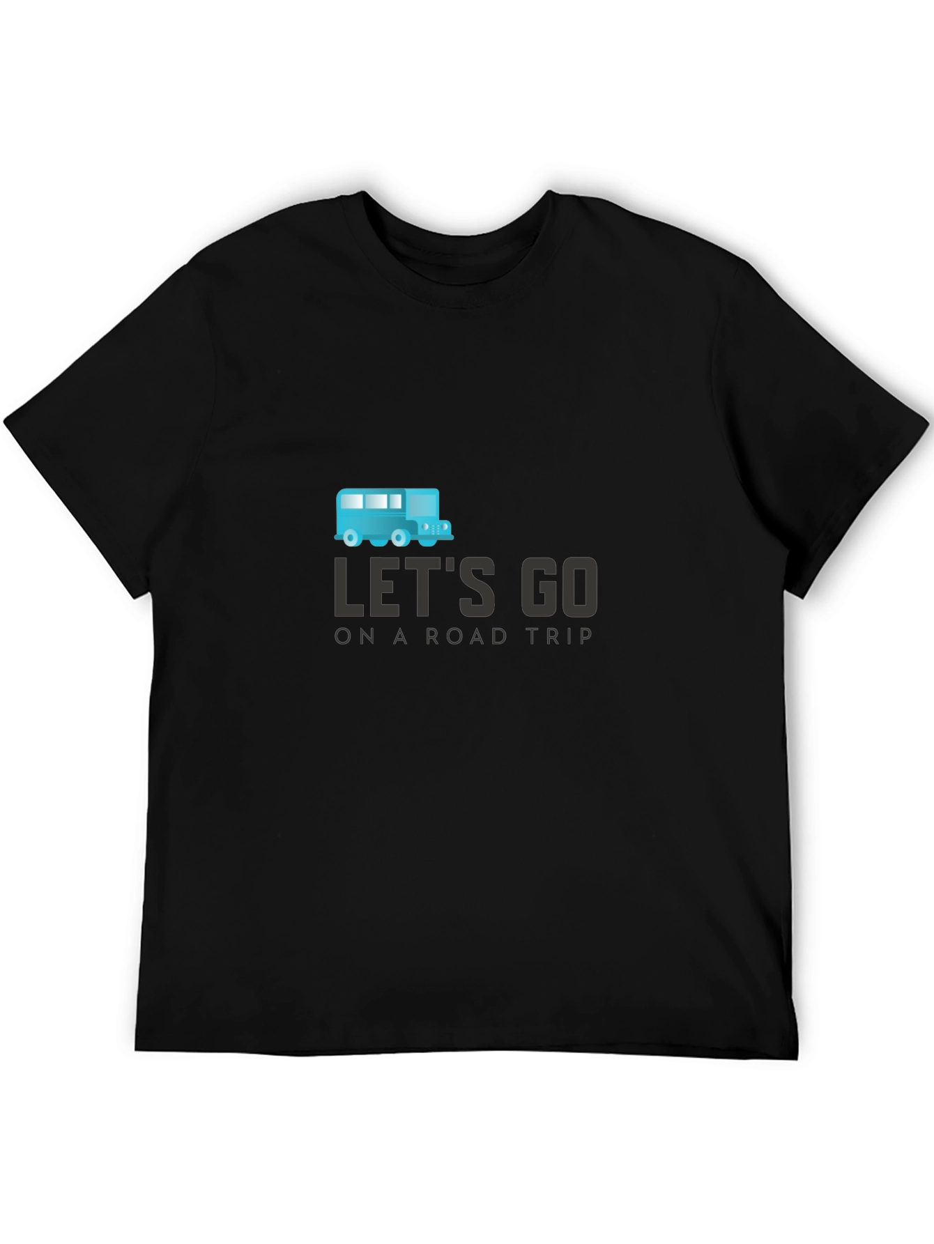 Lets Go Road Trip Graphic Tee - Black