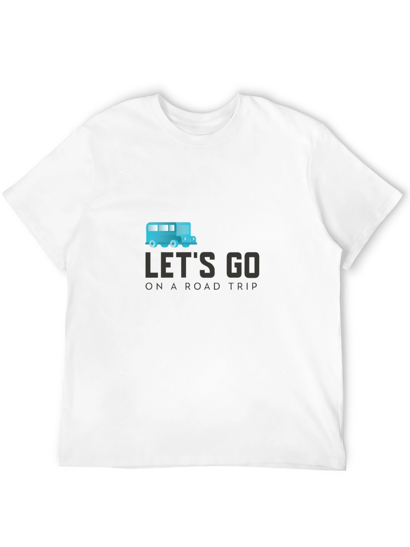 Lets Go Road Trip Graphic Tee - Black