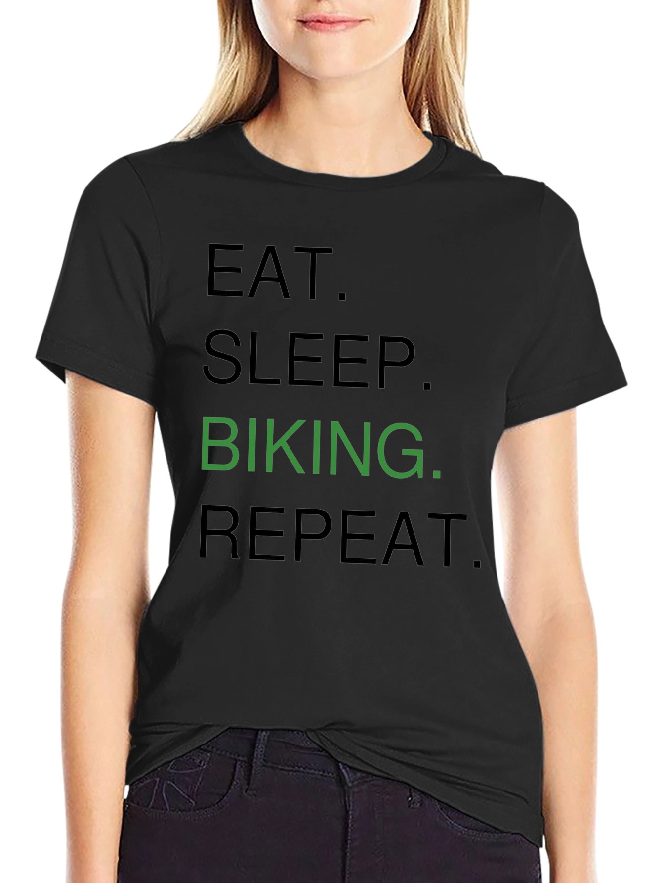Eat Sleep Biking Repeat Graphic T-Shirt
