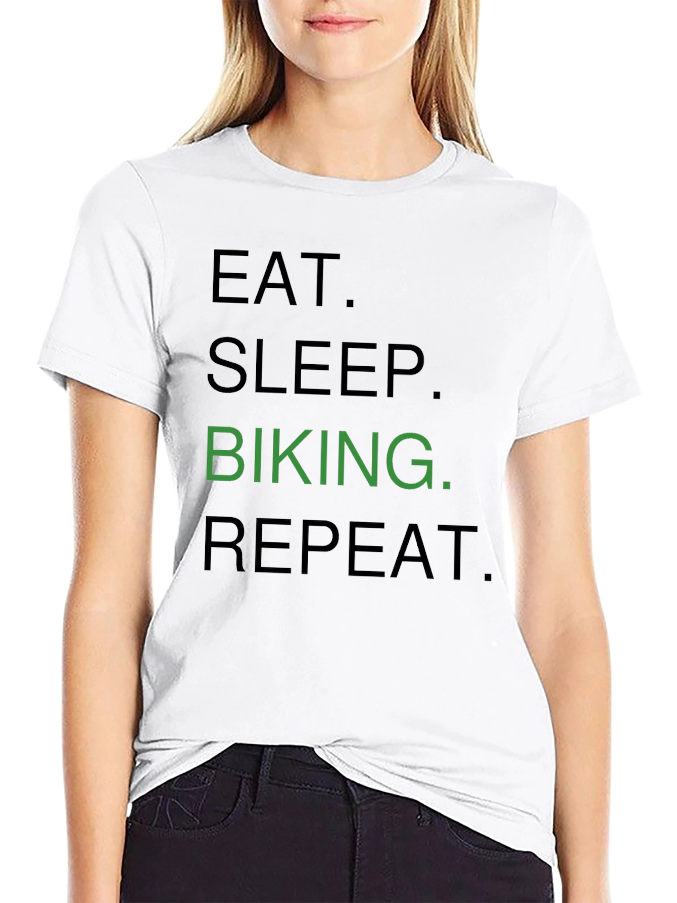 Eat Sleep Biking Repeat Graphic T-Shirt