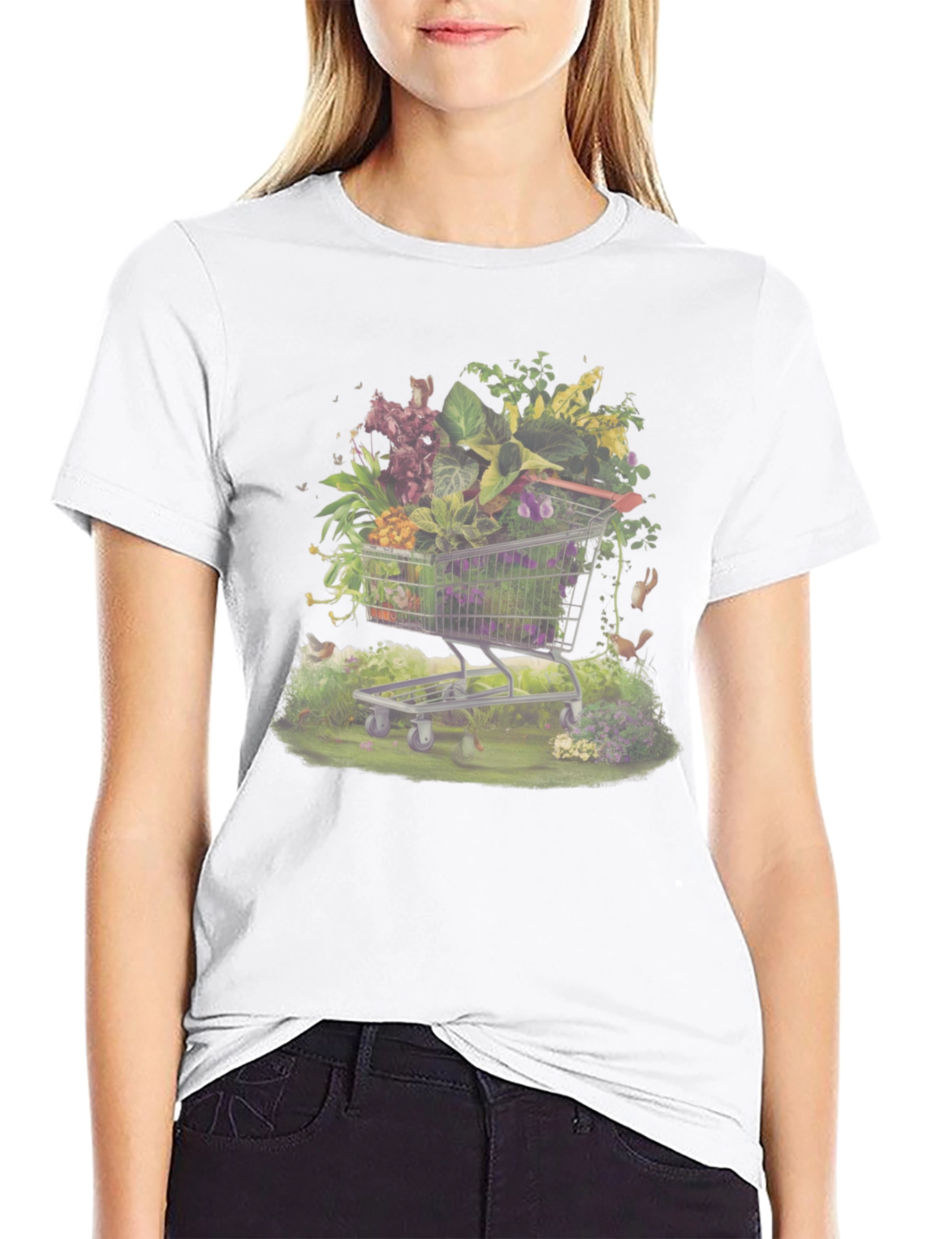 Nature Cart Black T-Shirt