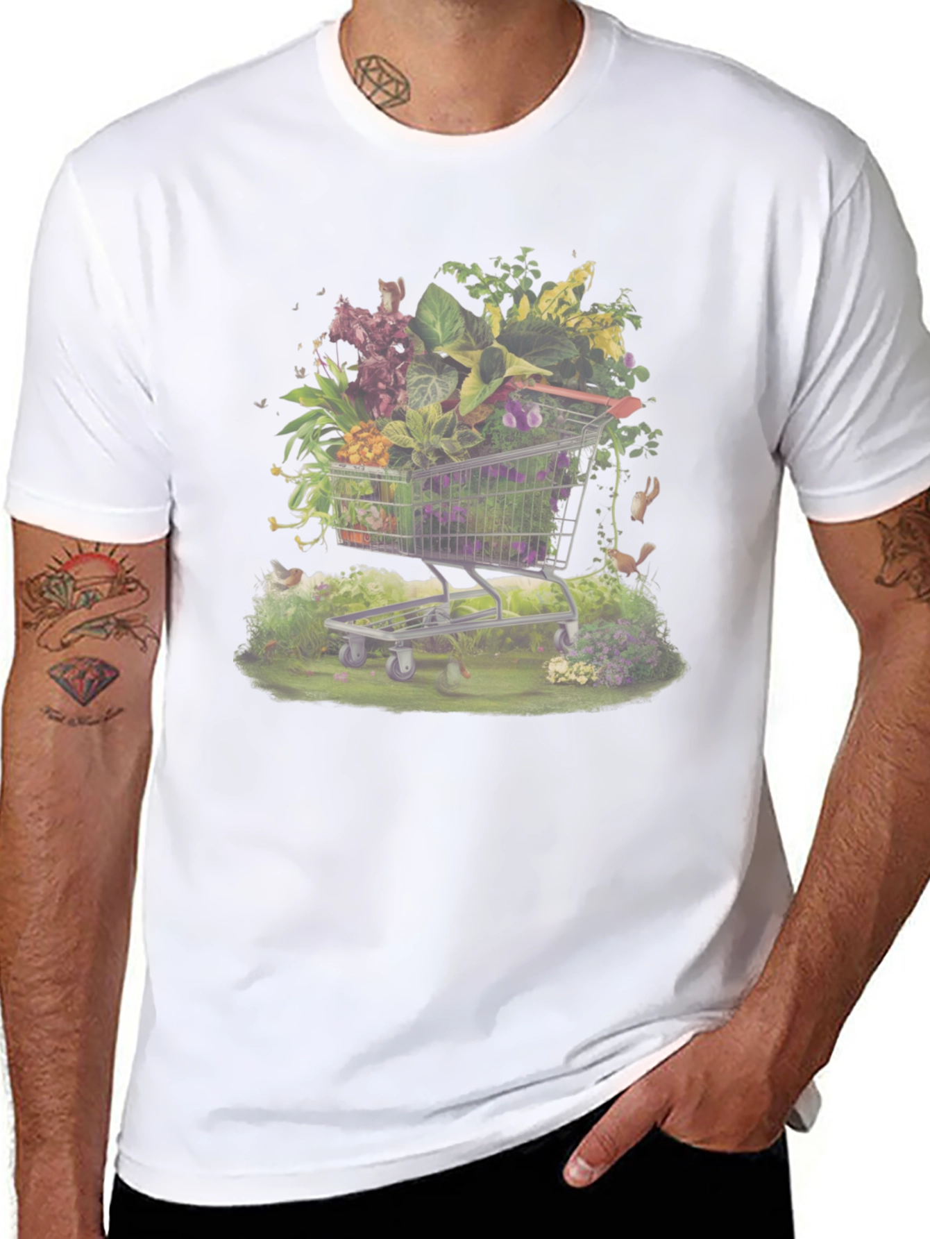 Nature Cart Black T-Shirt