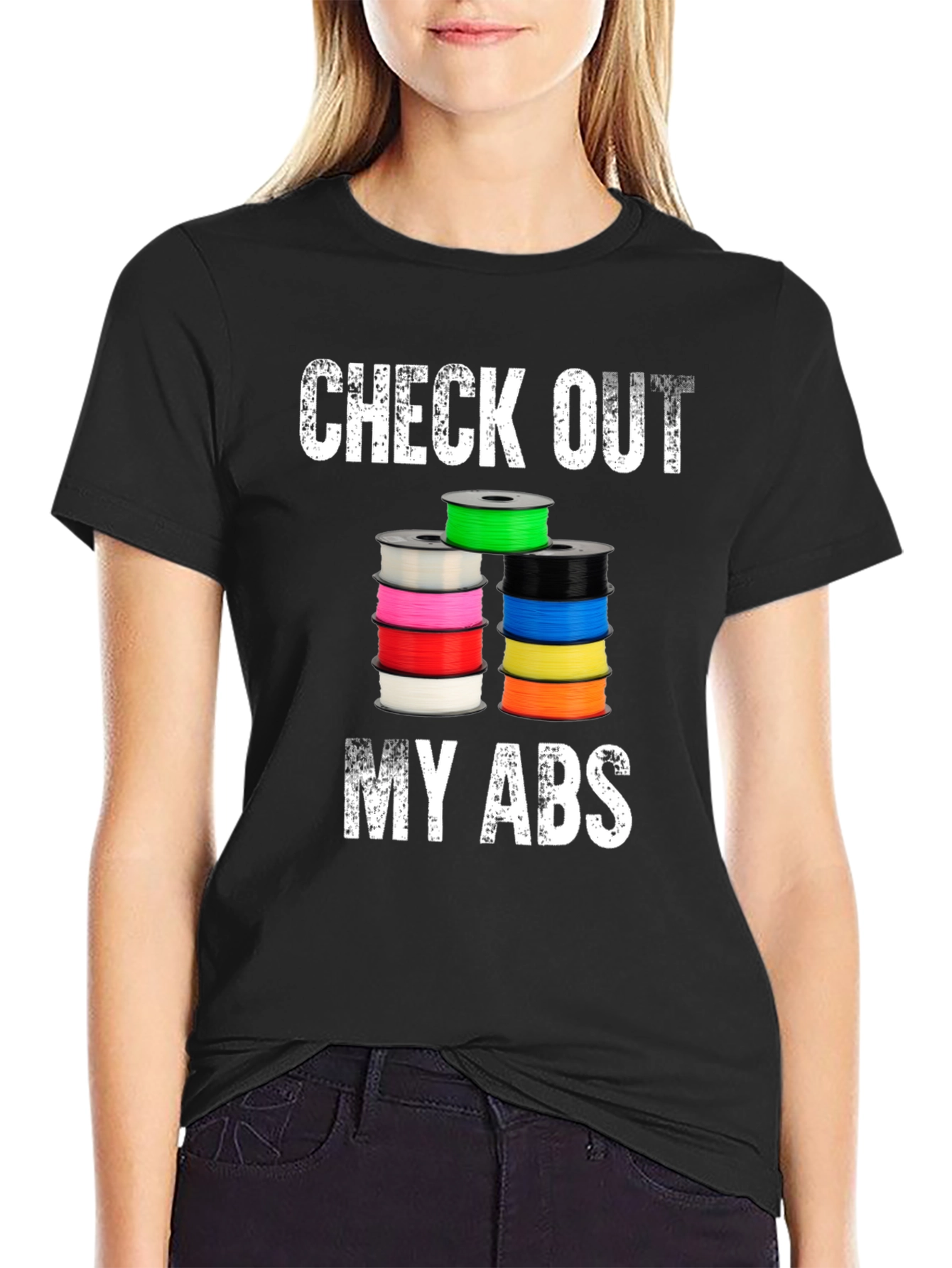Check Out My ABS 3D Printer Filament Black T-Shirt