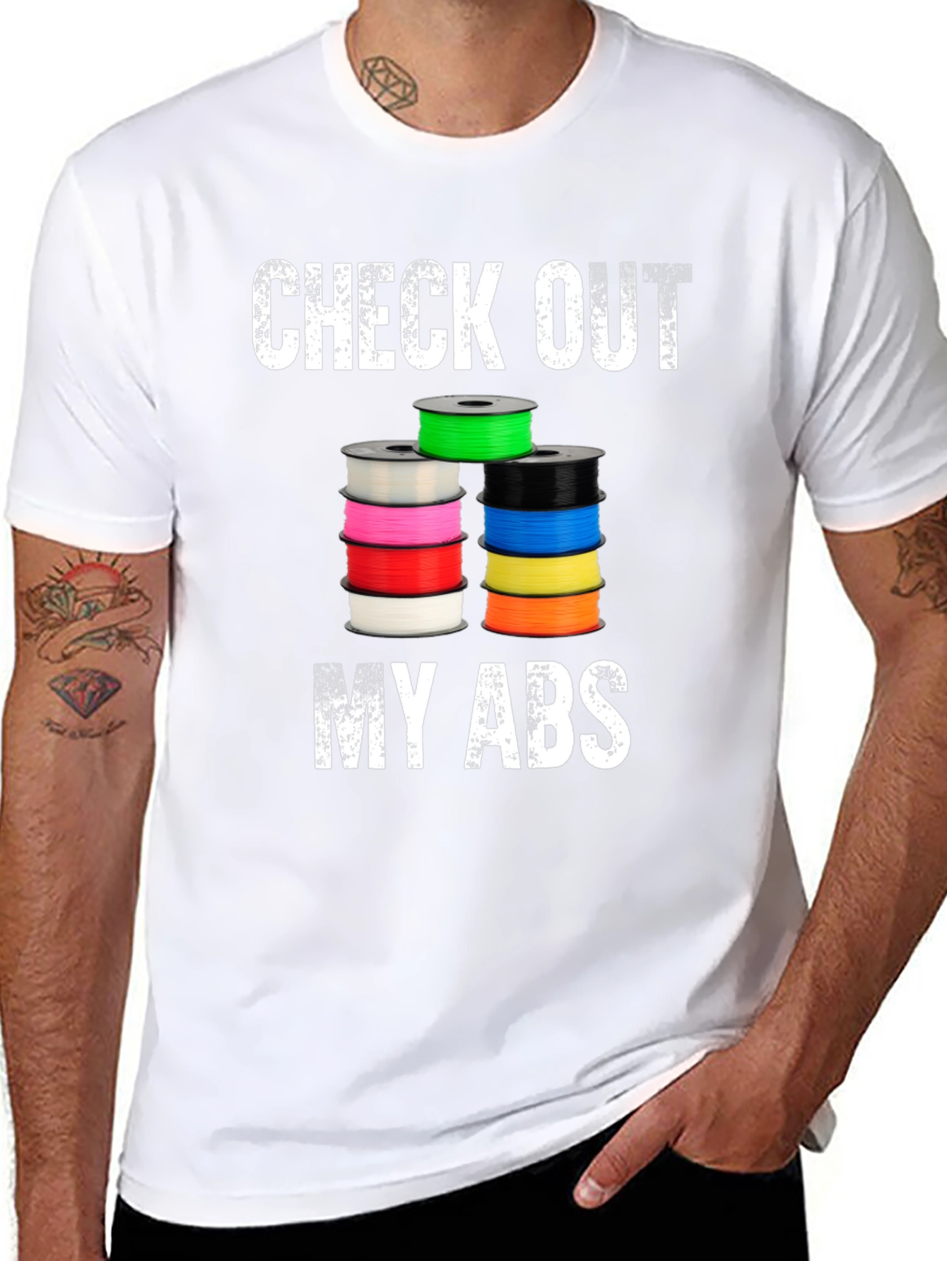 Check Out My ABS 3D Printer Filament Black T-Shirt