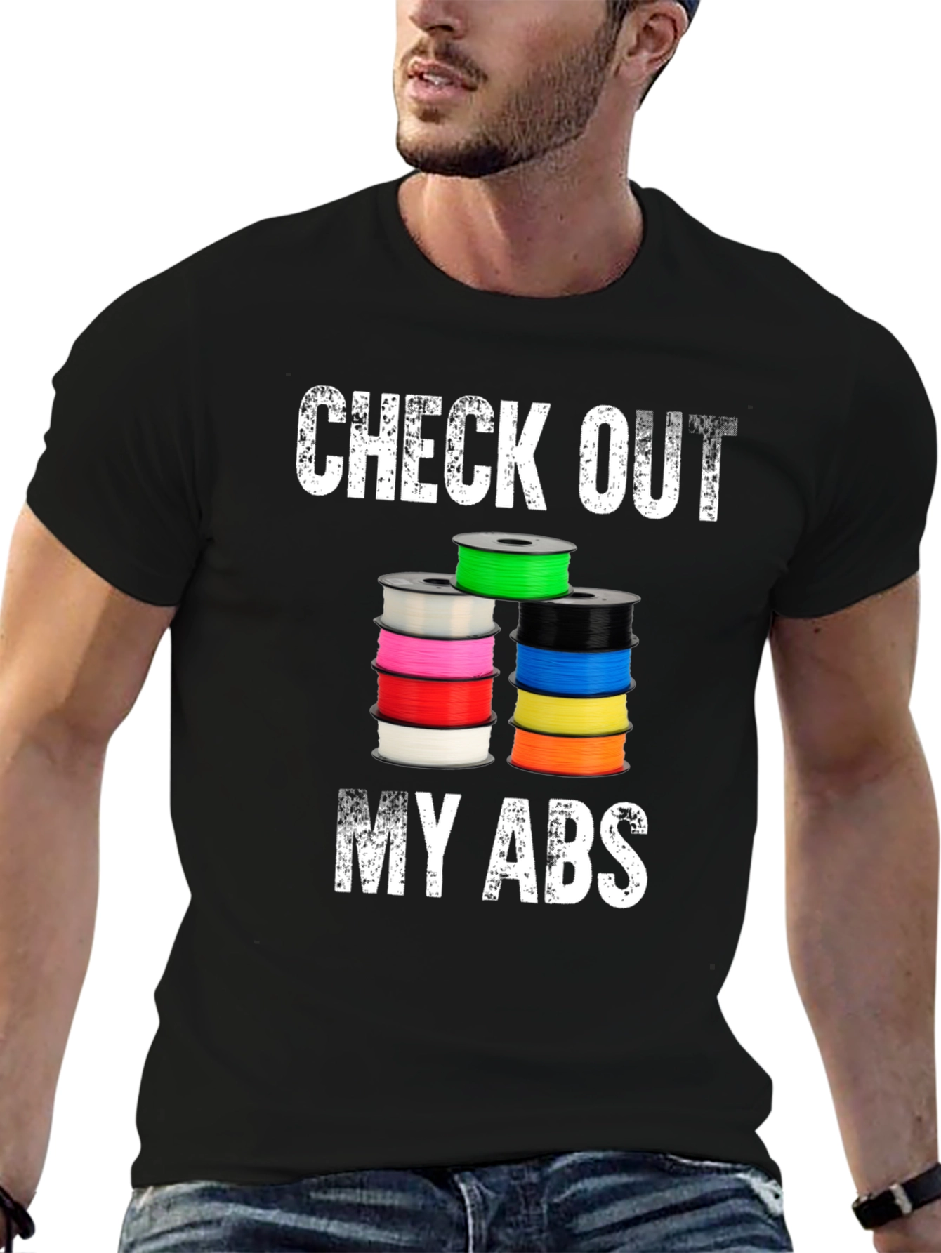Check Out My ABS 3D Printer Filament Black T-Shirt