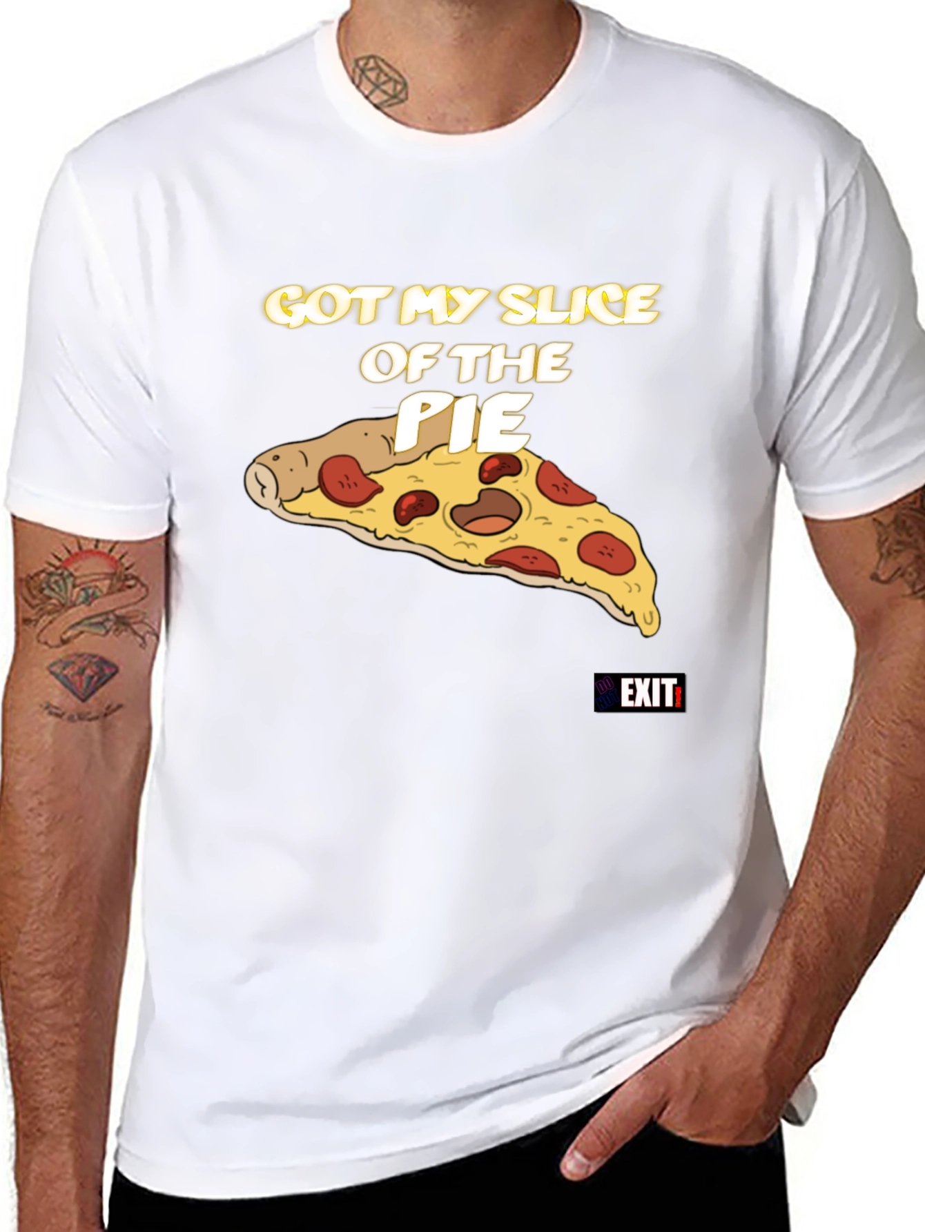 Slice of the Pie Graphic Tee - Black
