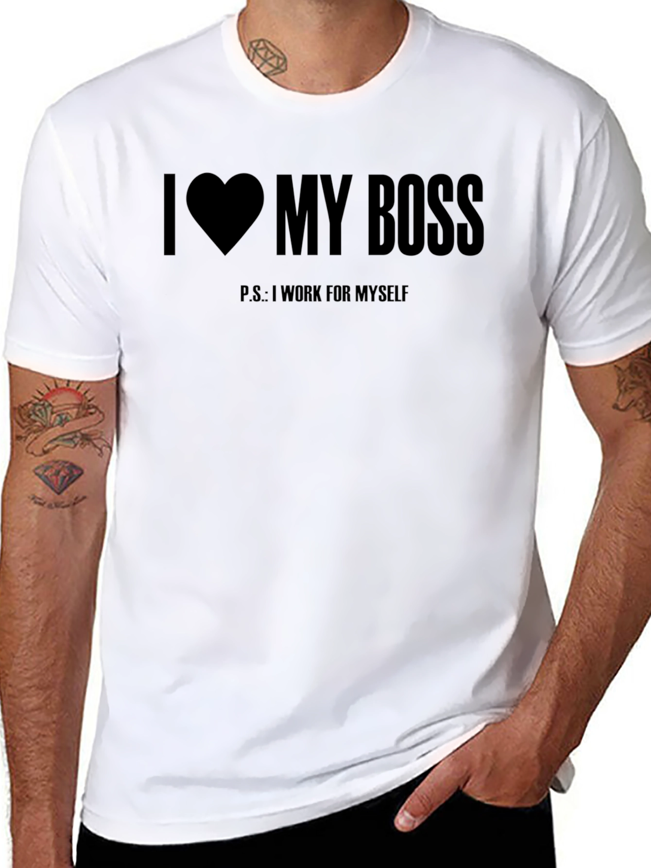 I Heart My Boss Funny T-Shirt