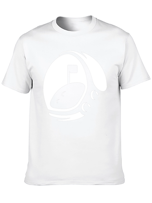 Abstract Golf Scene Graphic Tee - Black