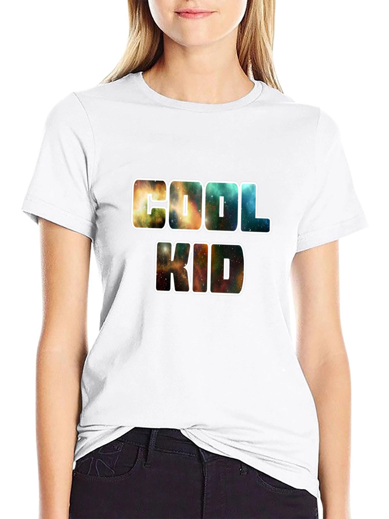 Cool Kid Galaxy Print T-Shirt - Unique Design