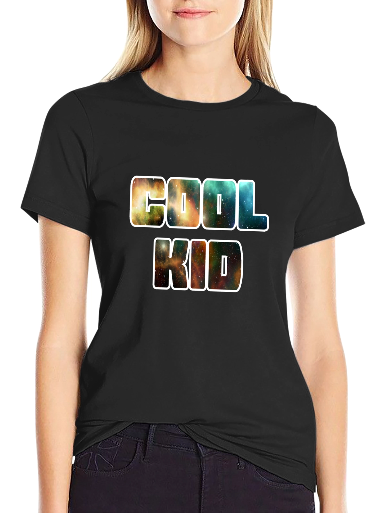 Cool Kid Galaxy Print T-Shirt - Unique Design