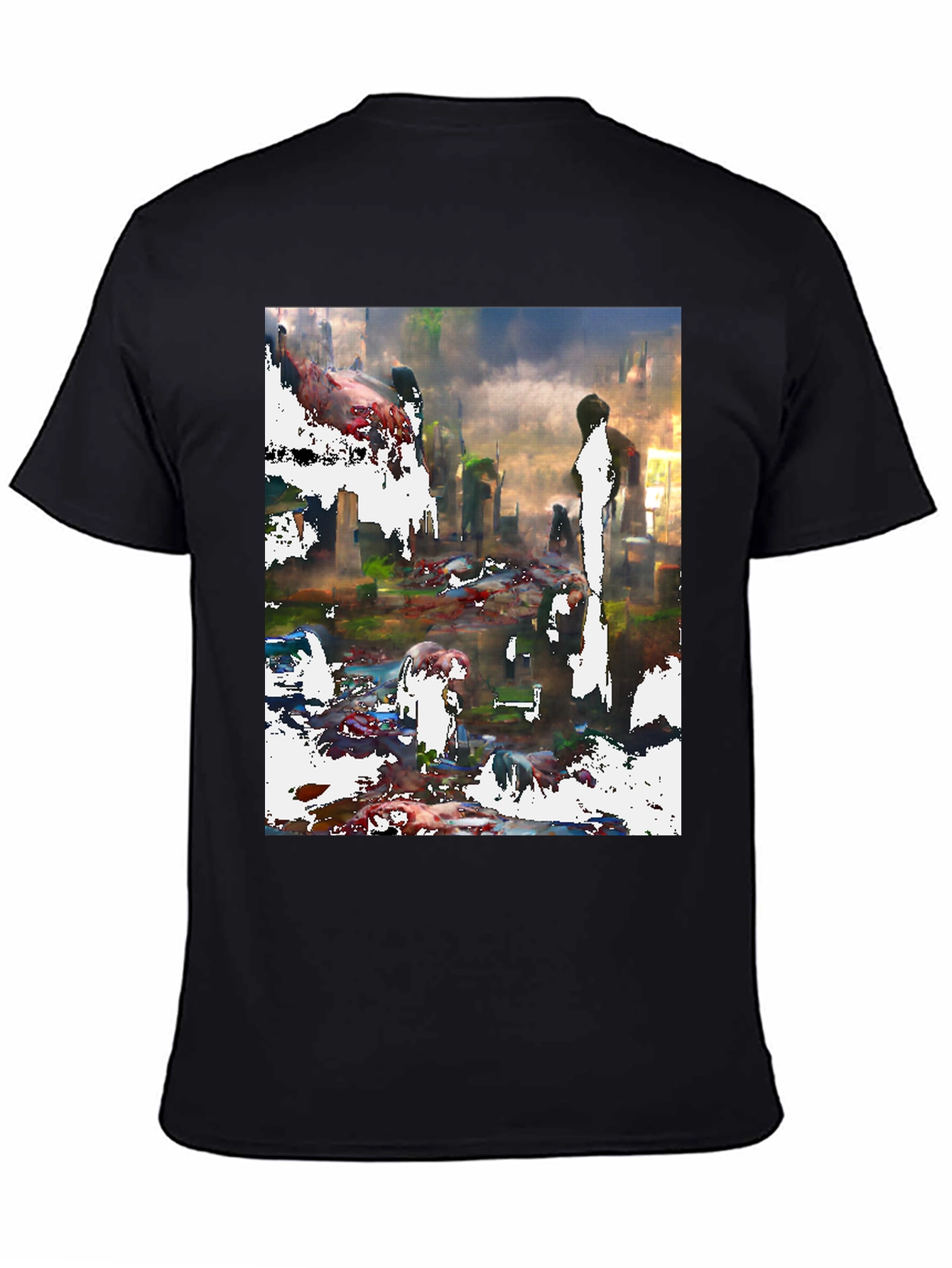 Abstract Cityscape Graphic Tee