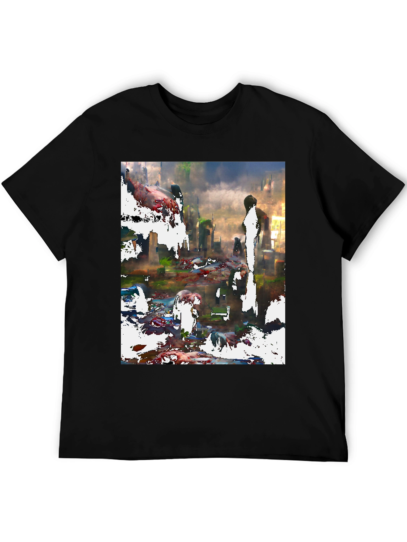 Abstract Cityscape Graphic Tee