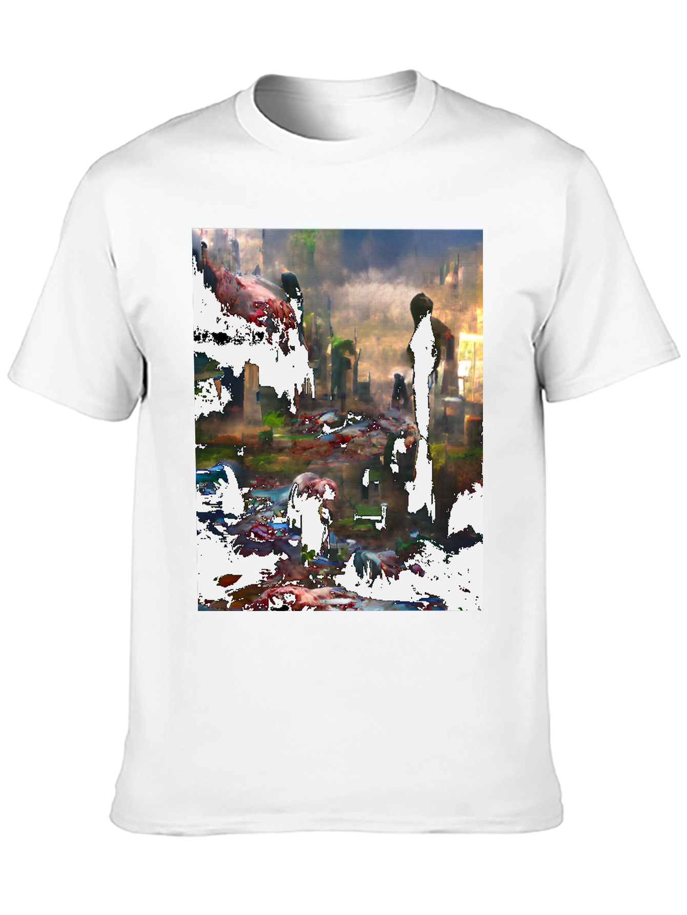 Abstract Cityscape Graphic Tee