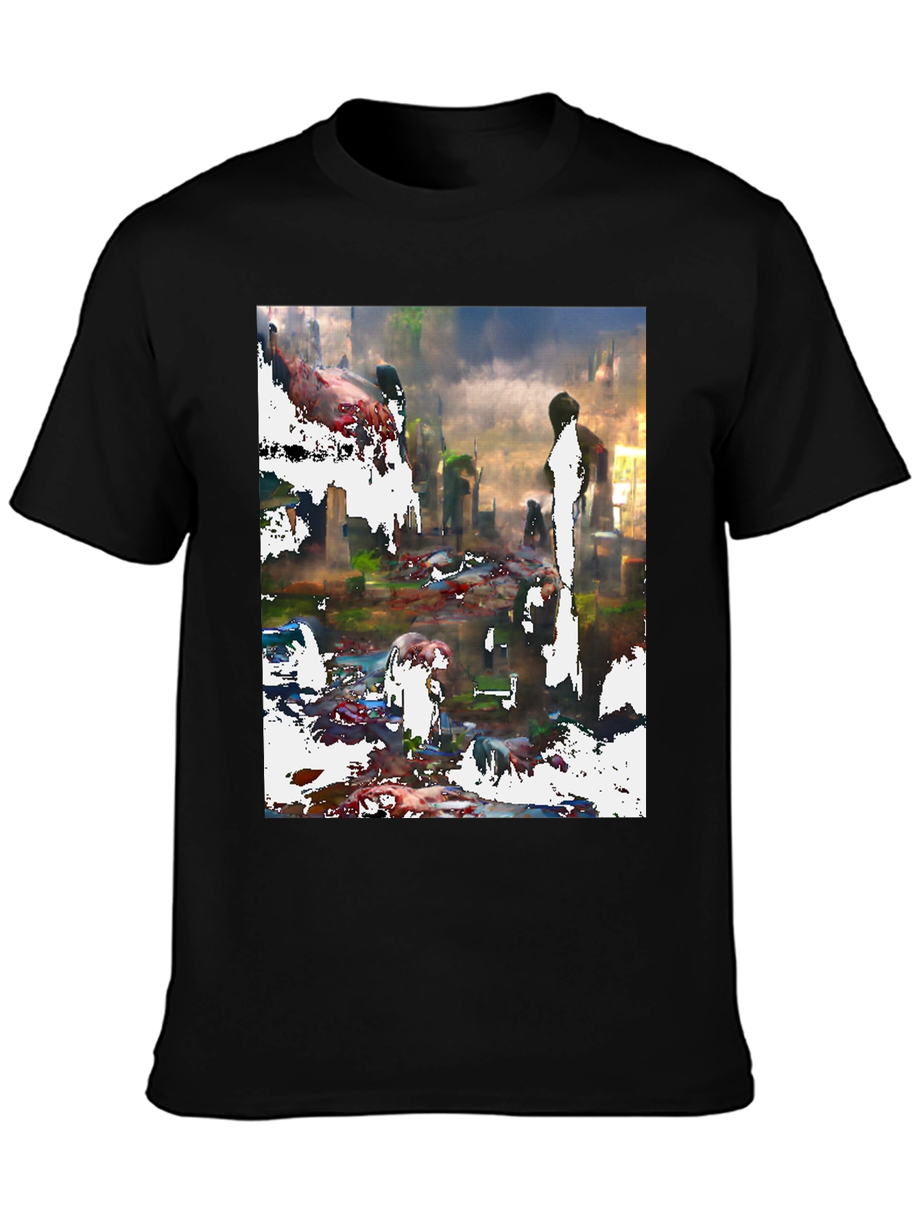 Abstract Cityscape Graphic Tee
